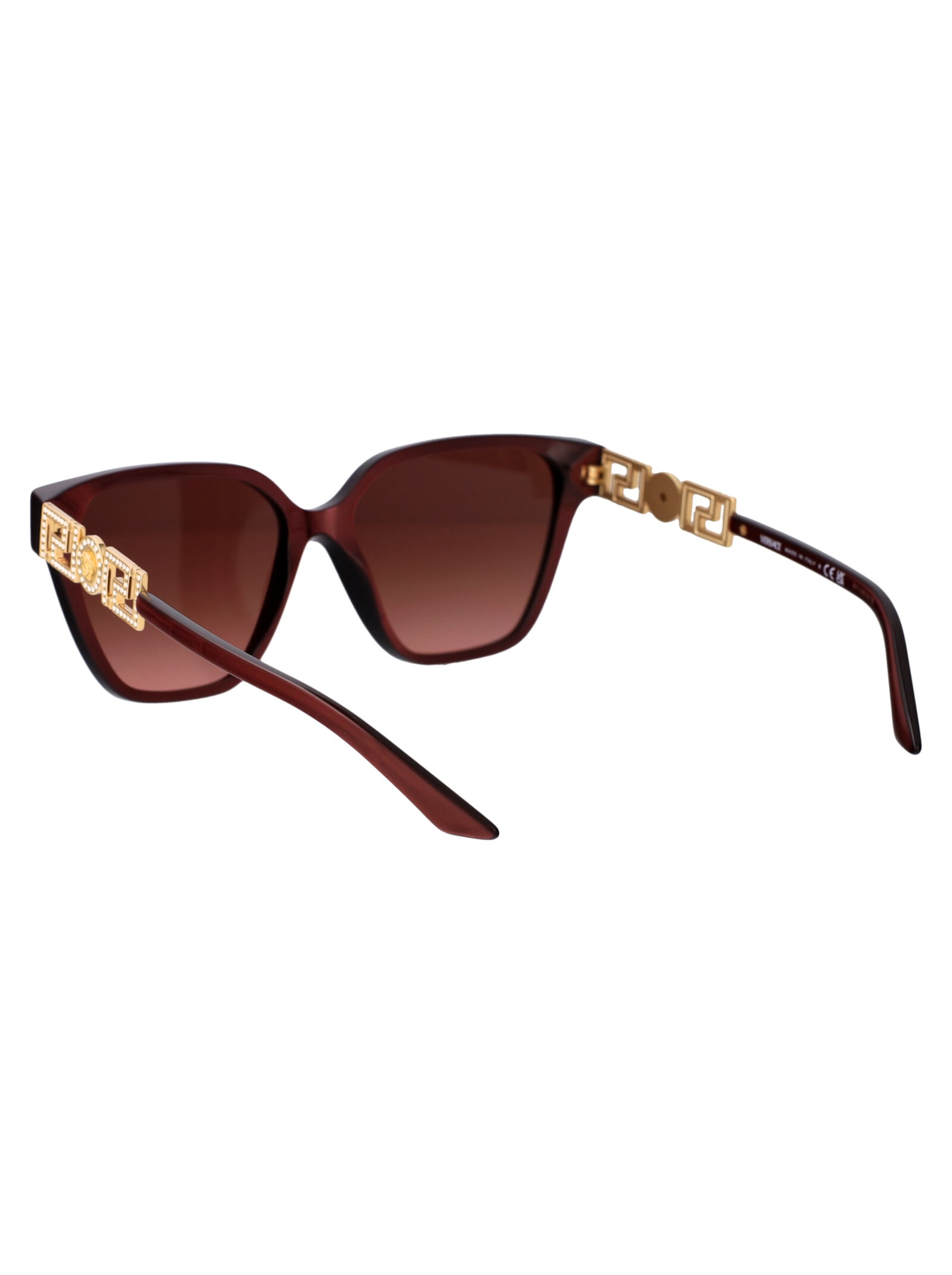 Shop Versace 0ve4471b Sunglasses In 54755m Perla Dark Ruby