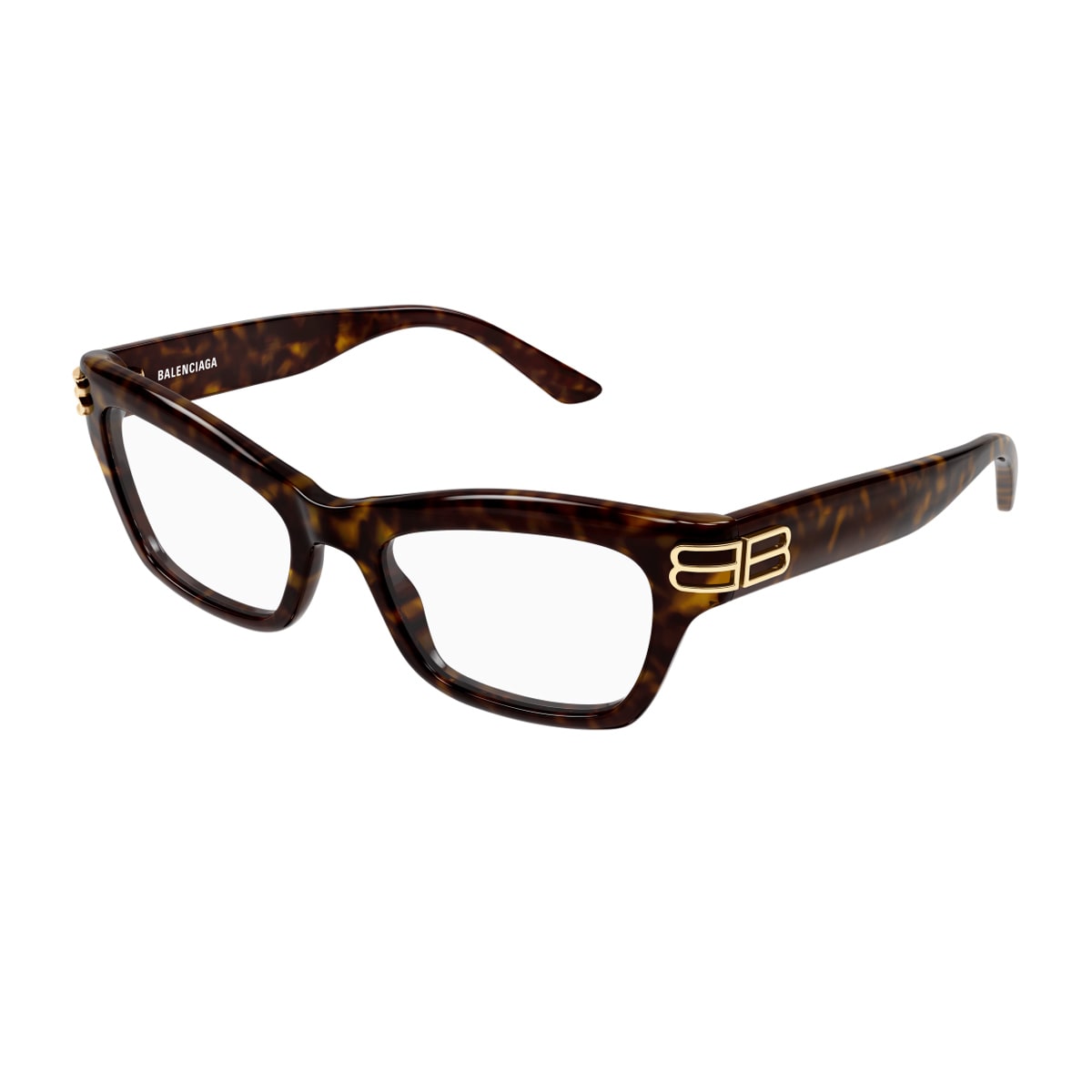 Balenciaga Bb0435o Linea Everyday 002 Havana Glasses In Brown