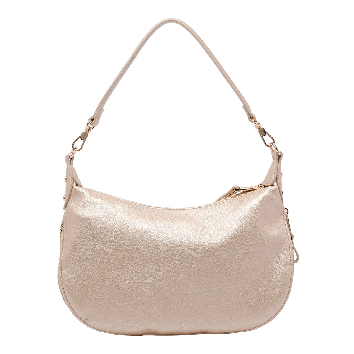 Liu •jo Medium Logo Hobo Bag In Gold
