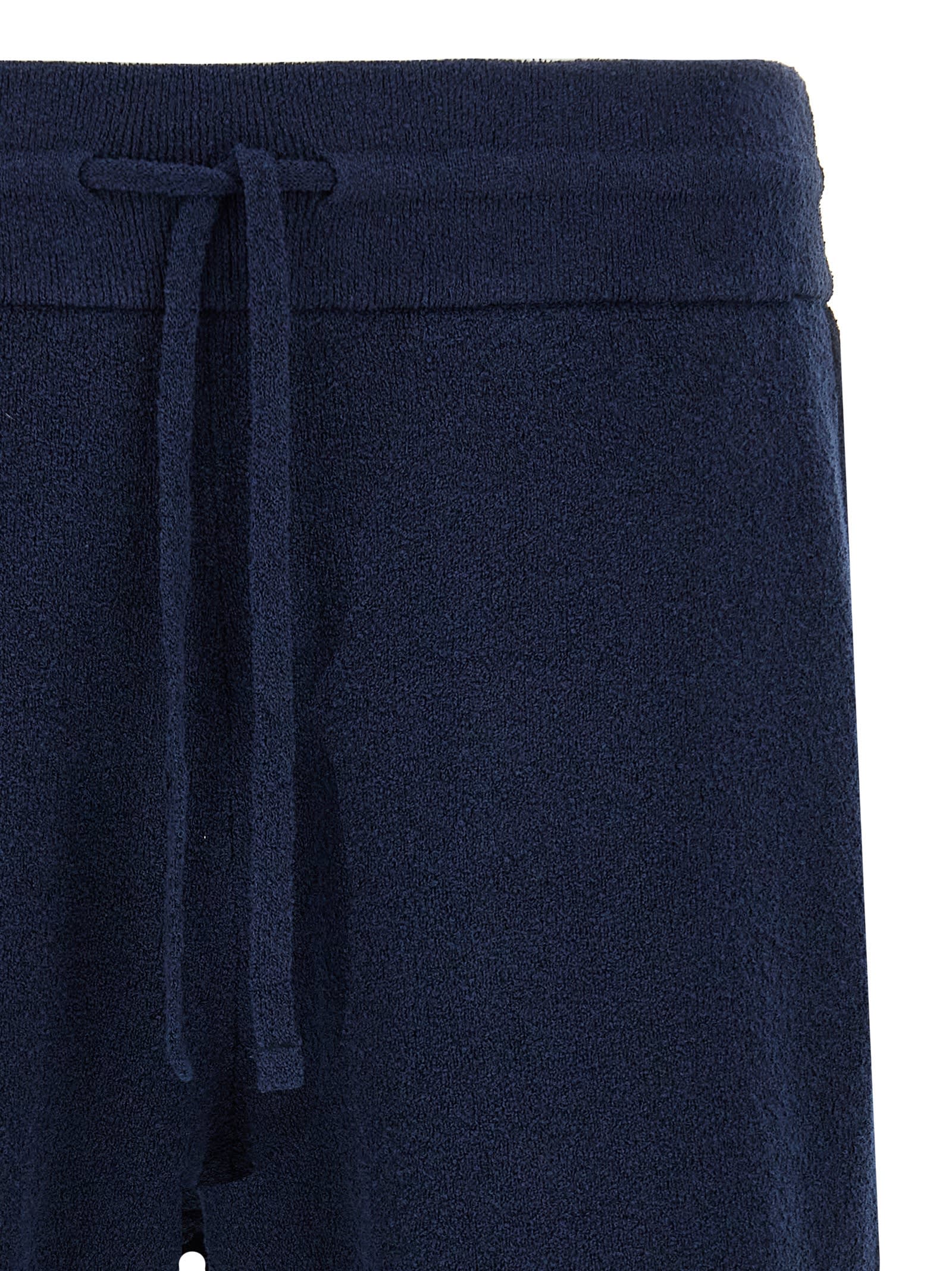 Roberto Collina Terry Cloth Drawstring Bermuda Shorts In Blue