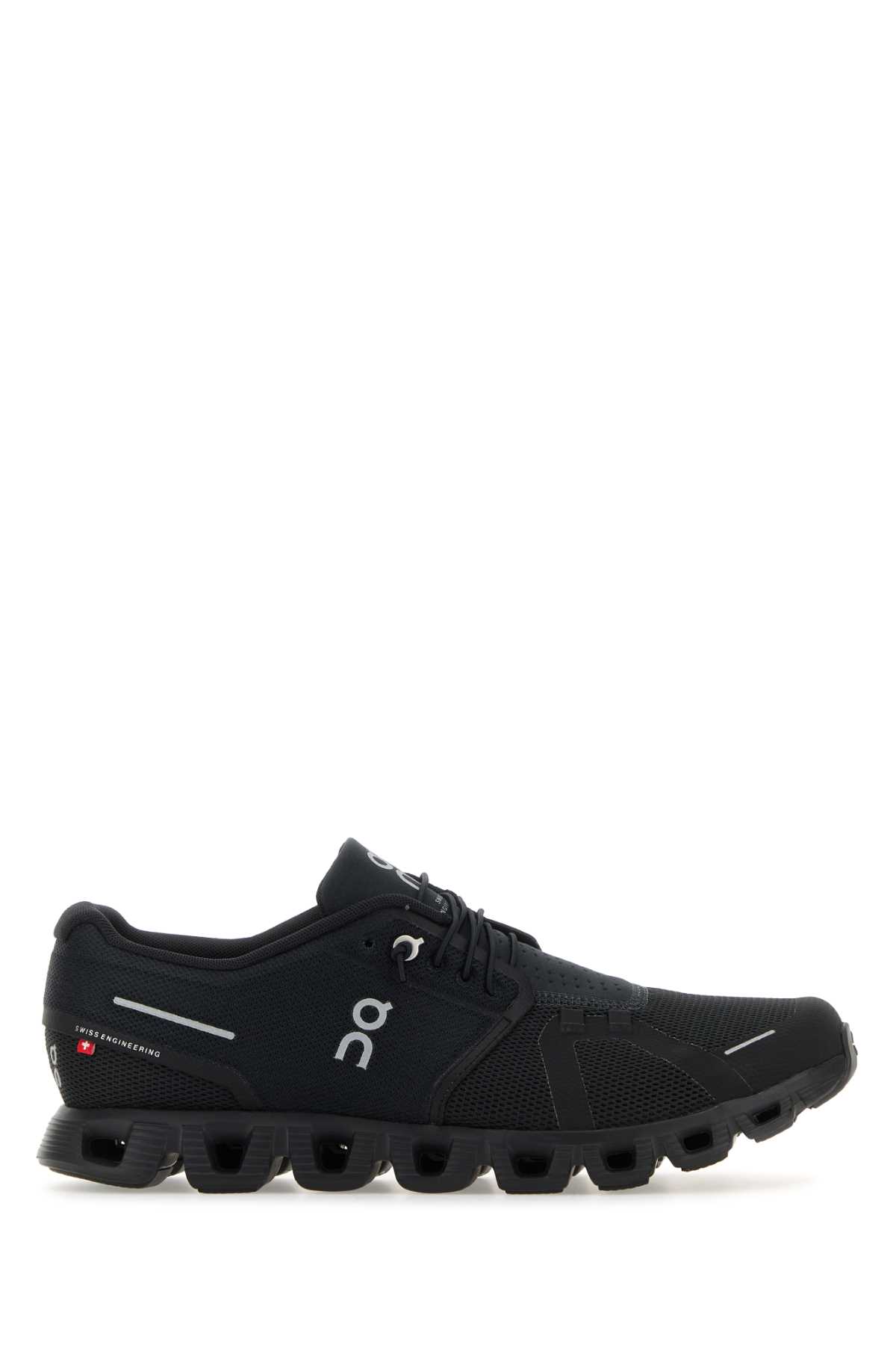 Black Fabric Cloud 5 Sneakers