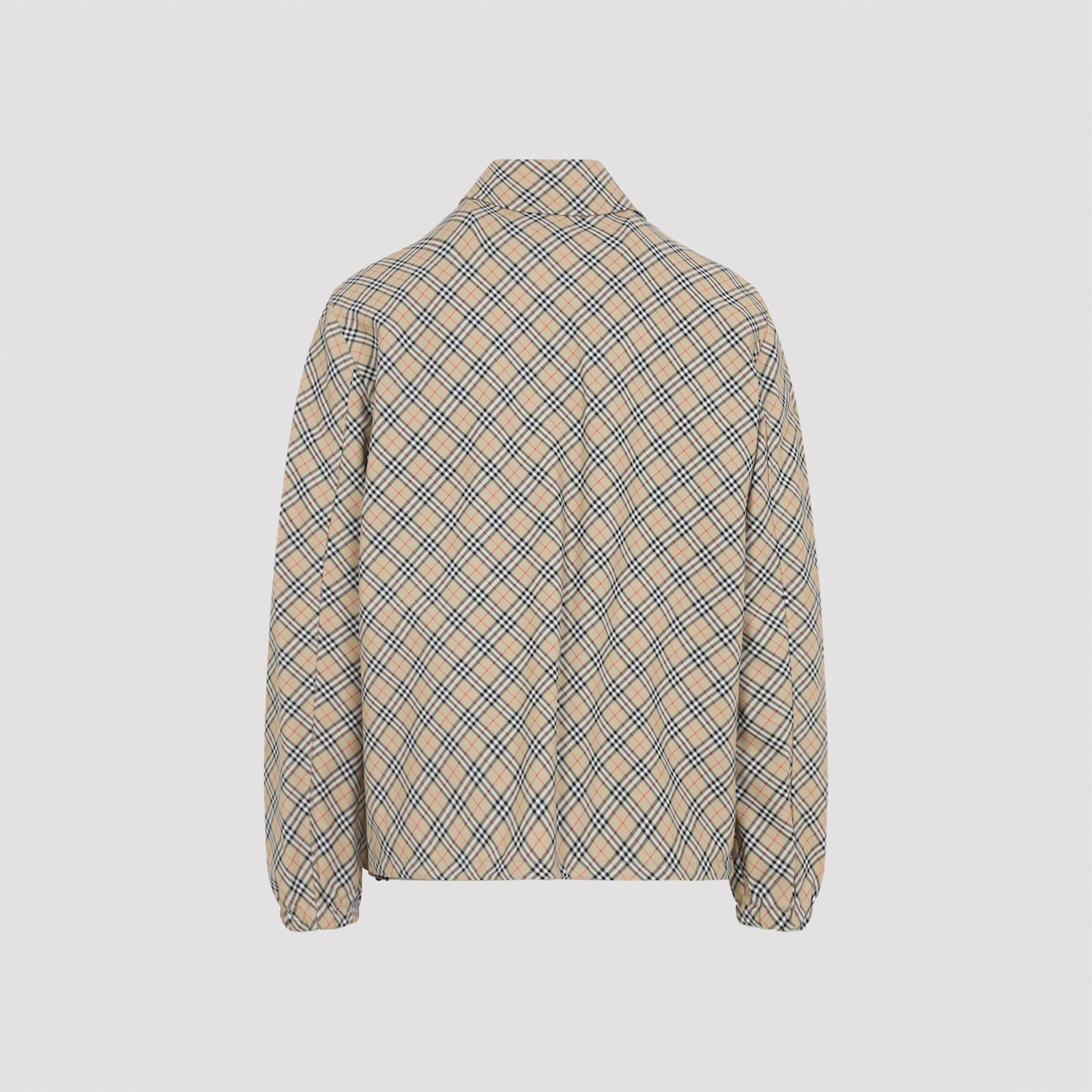 Burberry Slindon Check Jacket Men In Neutral