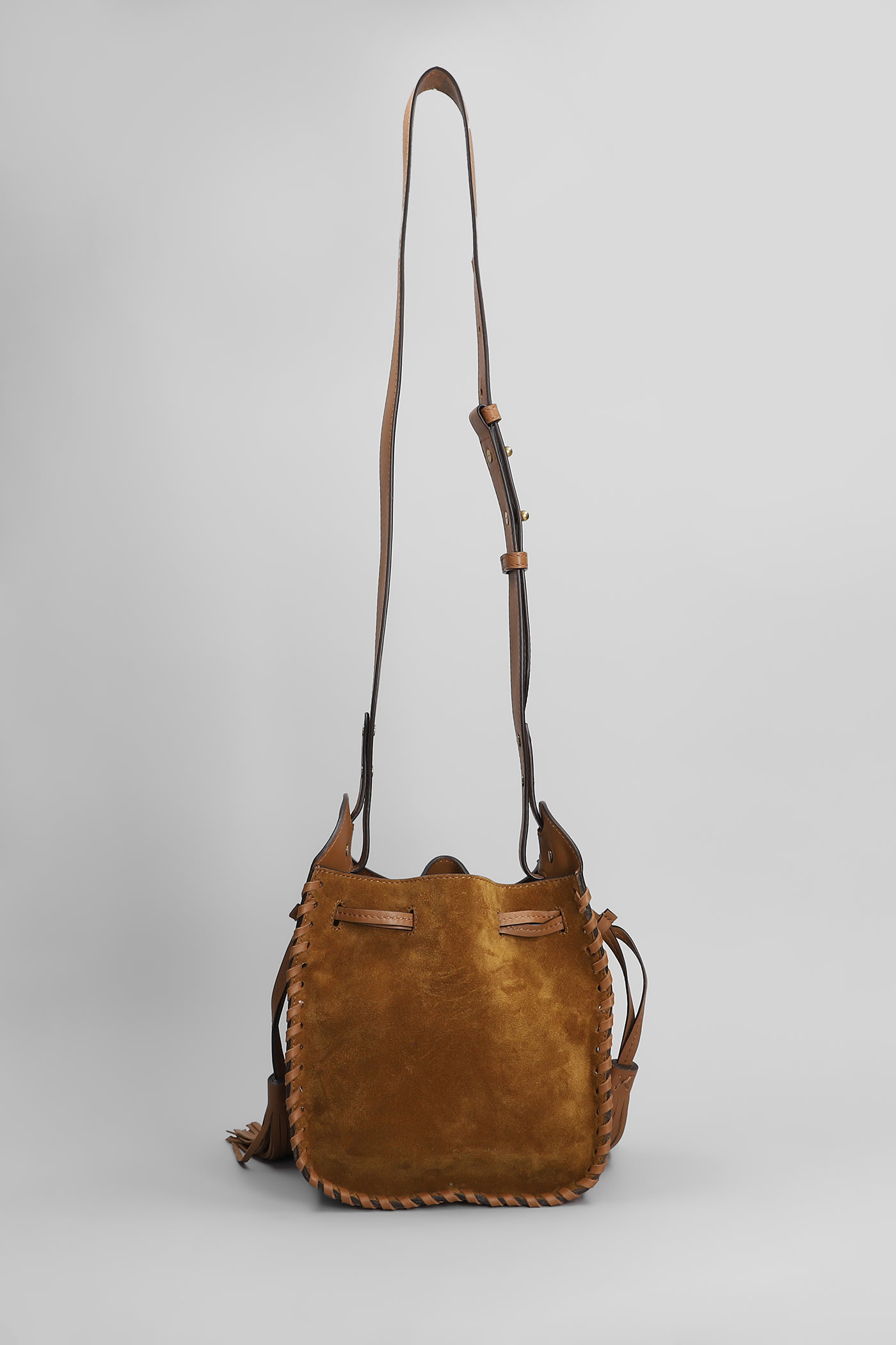 ISABEL MARANT MINI SILAO SHOULDER BAG IN LEATHER COLOR SUEDE AND LEATHER
