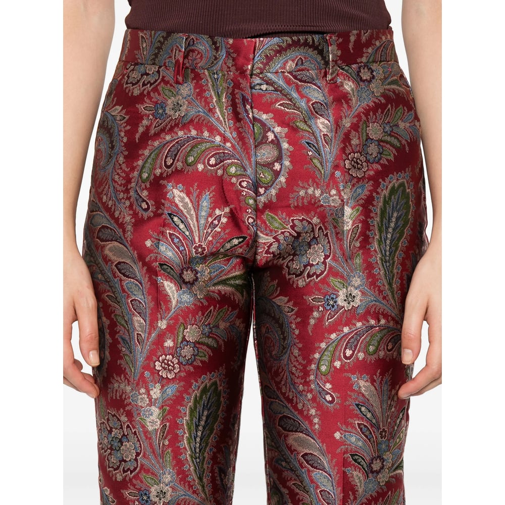 Etro Polyester Pants In Multi