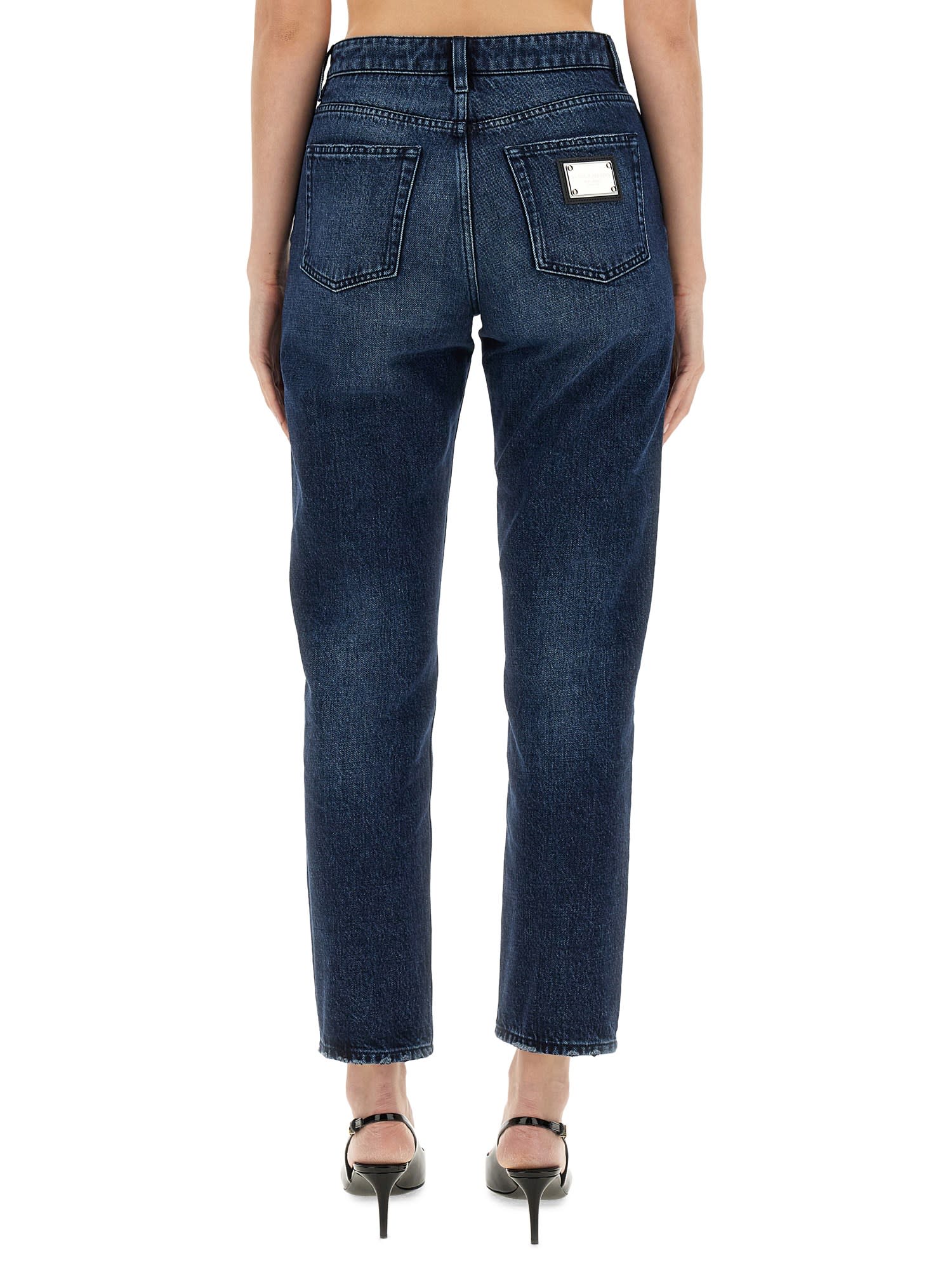 Dolce & Gabbana Dolce&gabbana Blue Denim Boyfriend Jeans In Denim