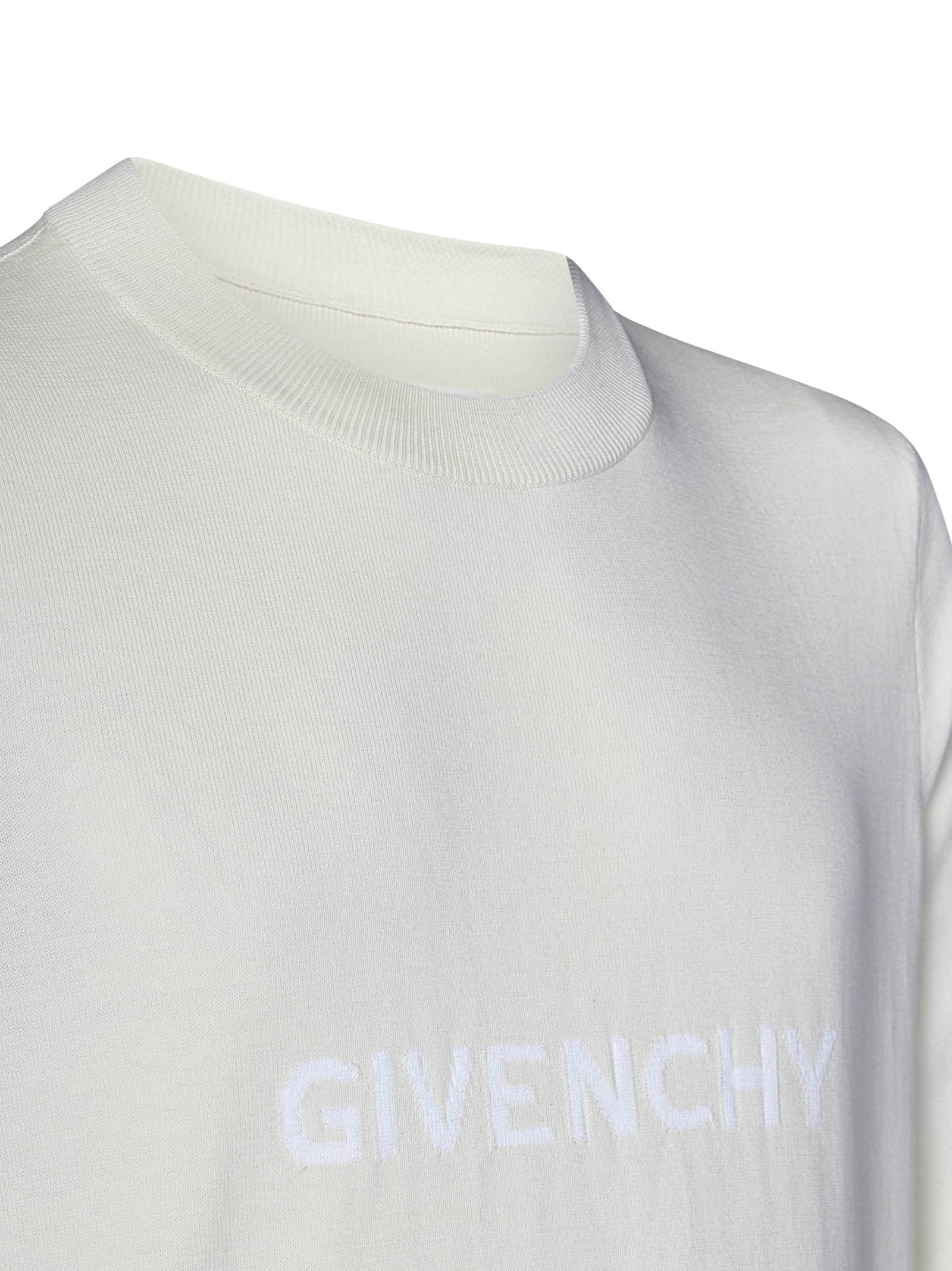 Shop Givenchy Sweater In White