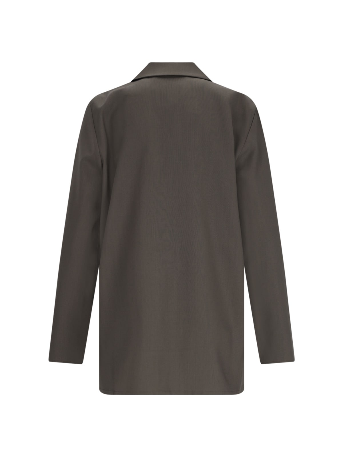 Shop Rohe Blazer Shirt In Brown