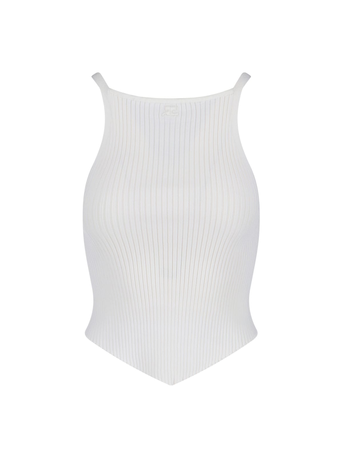 Courrèges Tank Top In Brown