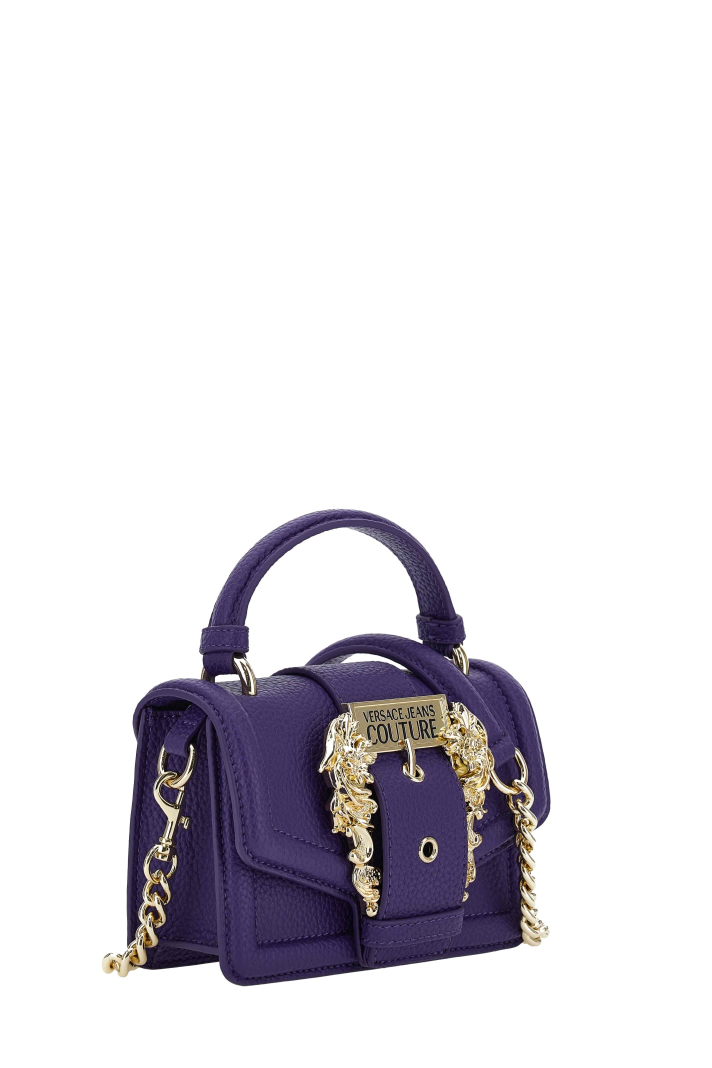 Shop Versace Jeans Couture Bag In Purple