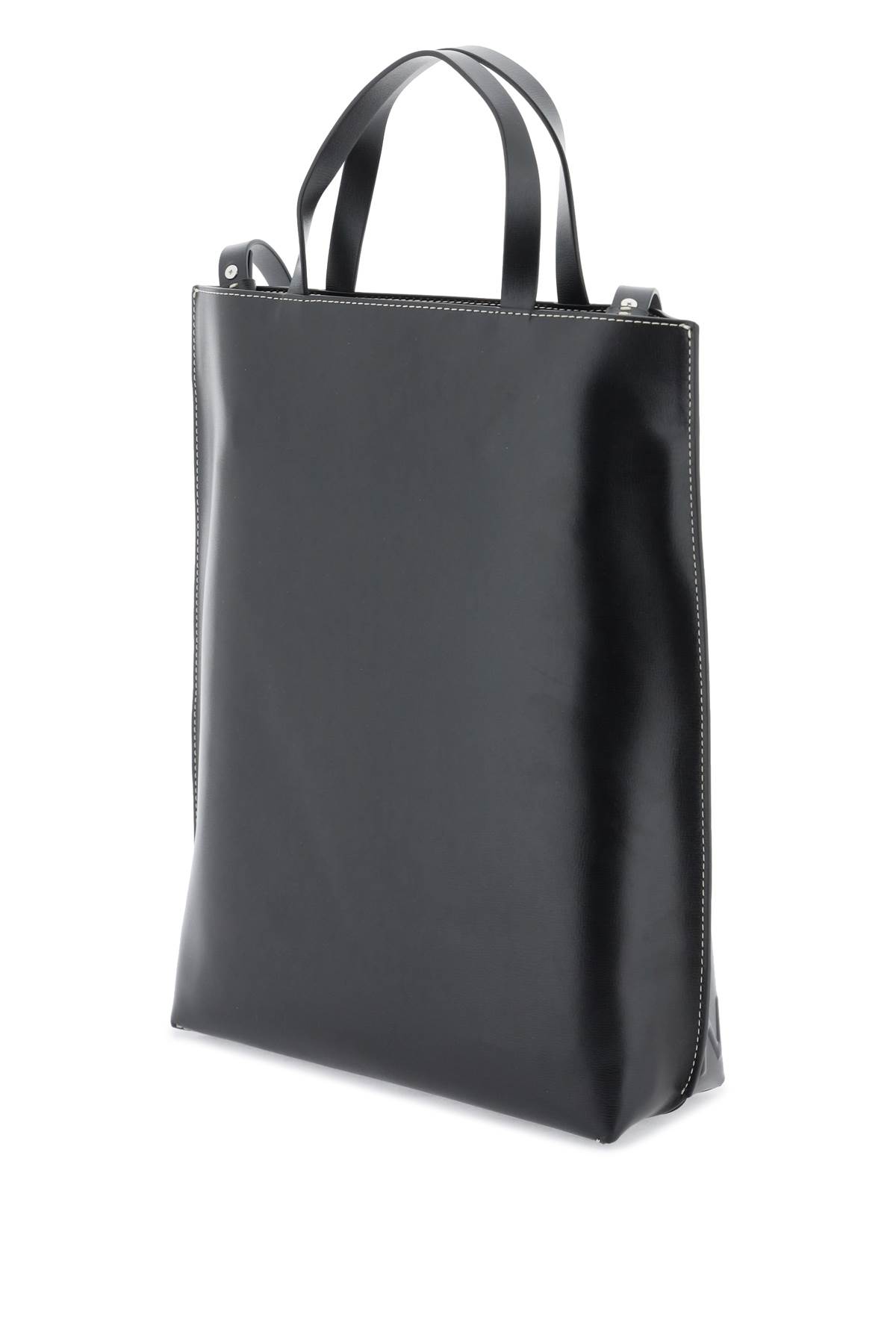 Shop Ganni Medium Tote Bag In Black (black)
