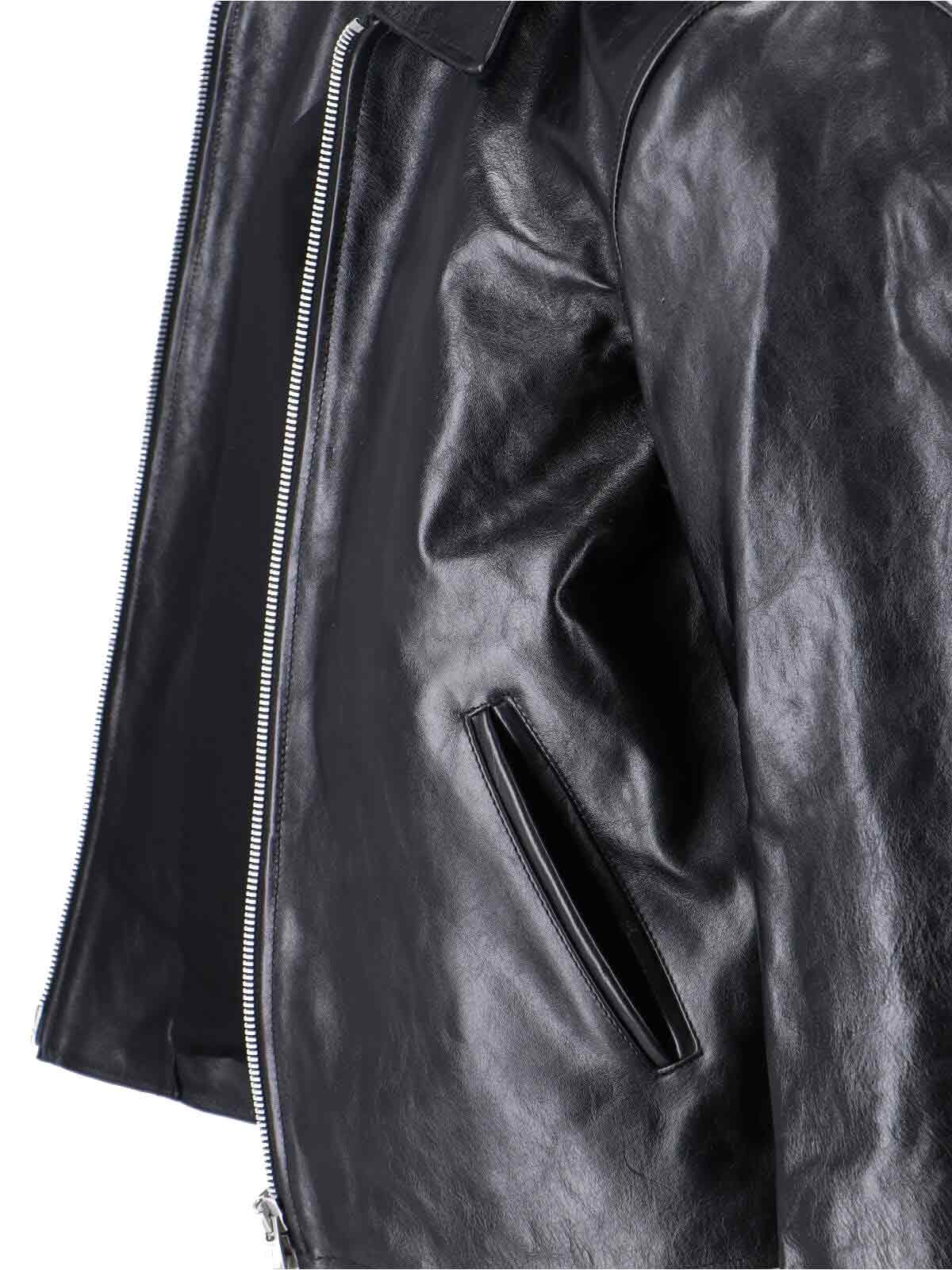 Our Legacy Collared Front Pockets Smooth Texture In Black
