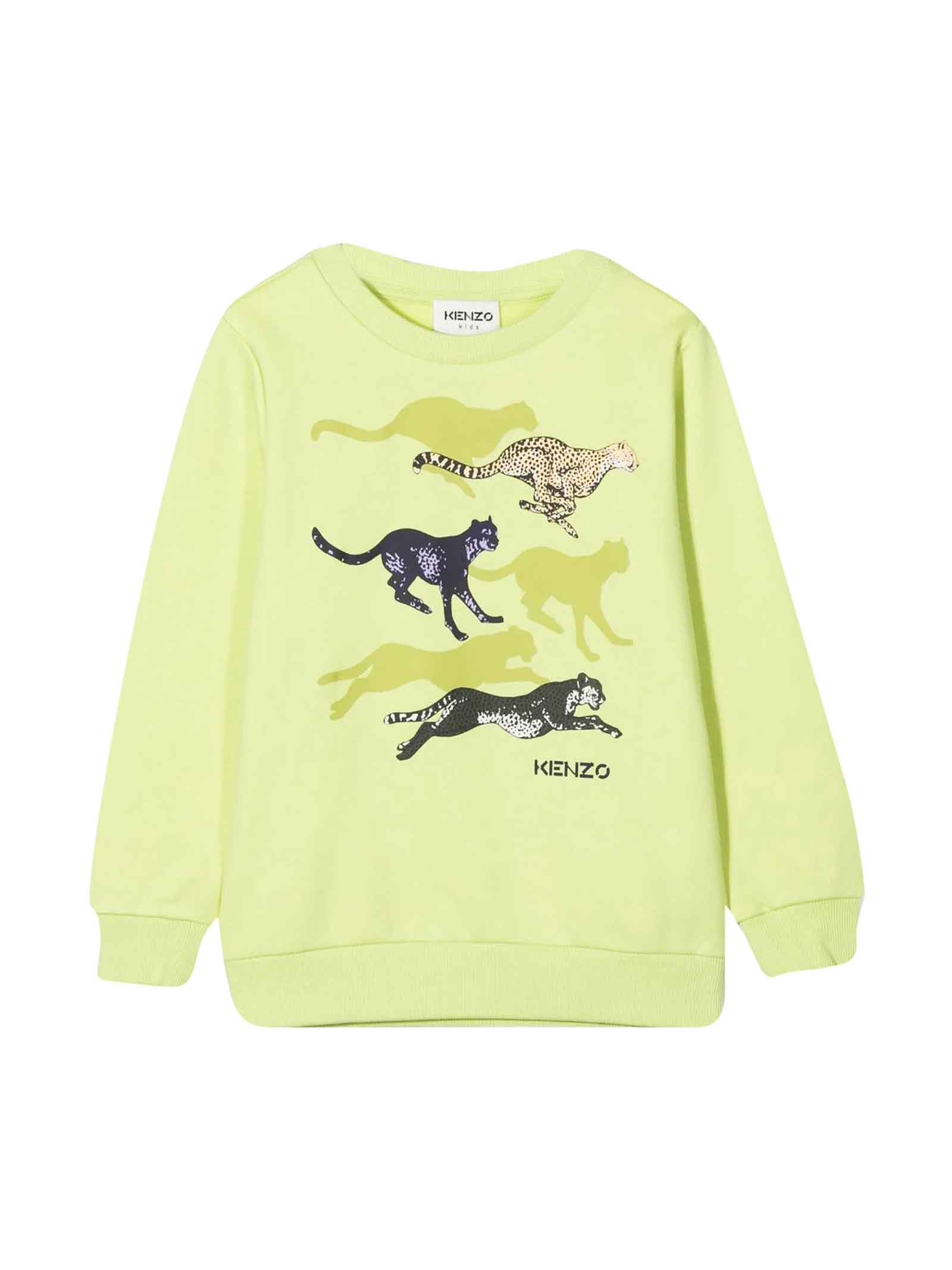 Kenzo Kids Yellow Sweatshirt Unisex