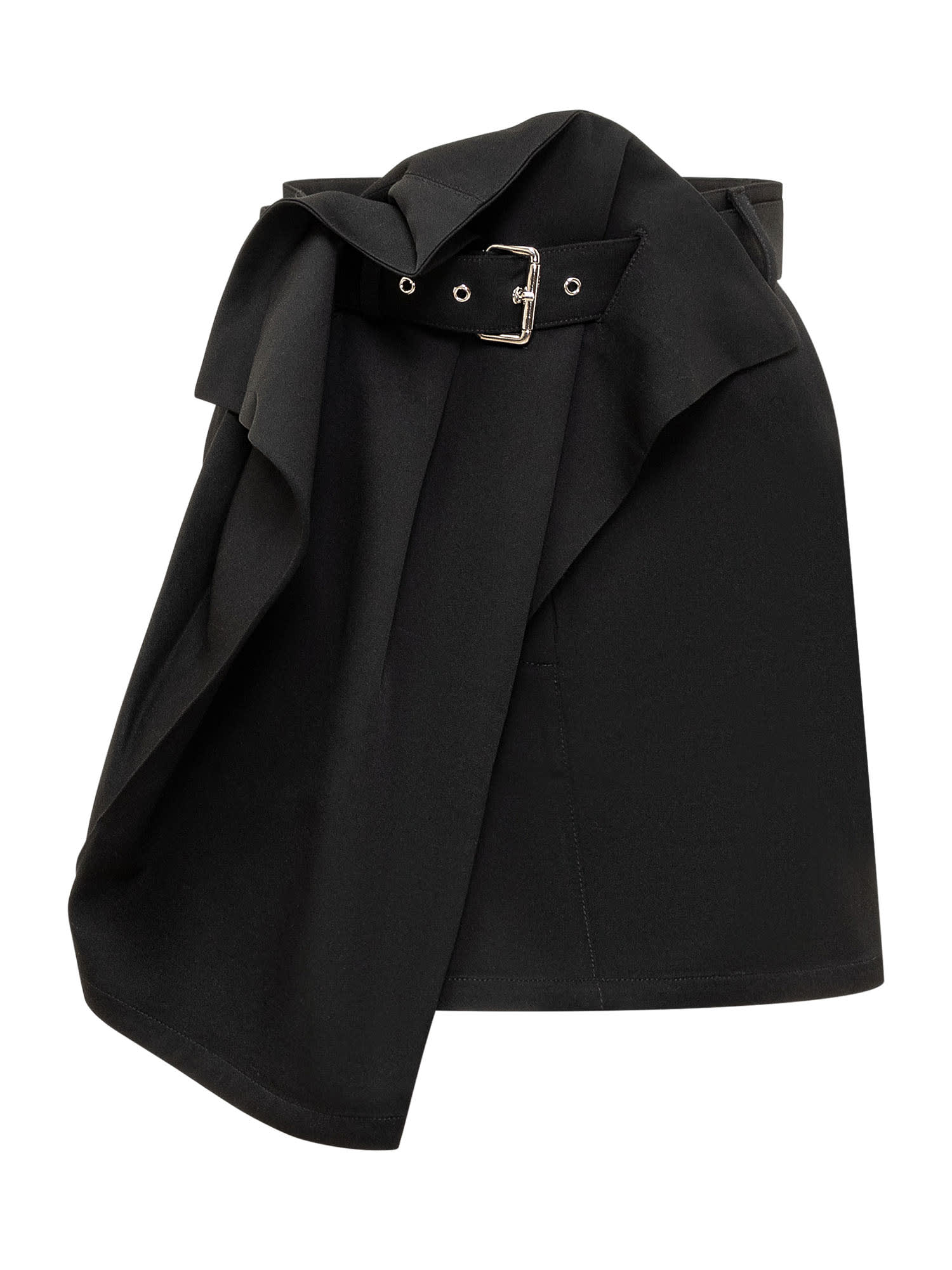 Shop Jw Anderson Fold Over Mini Skirt In Black