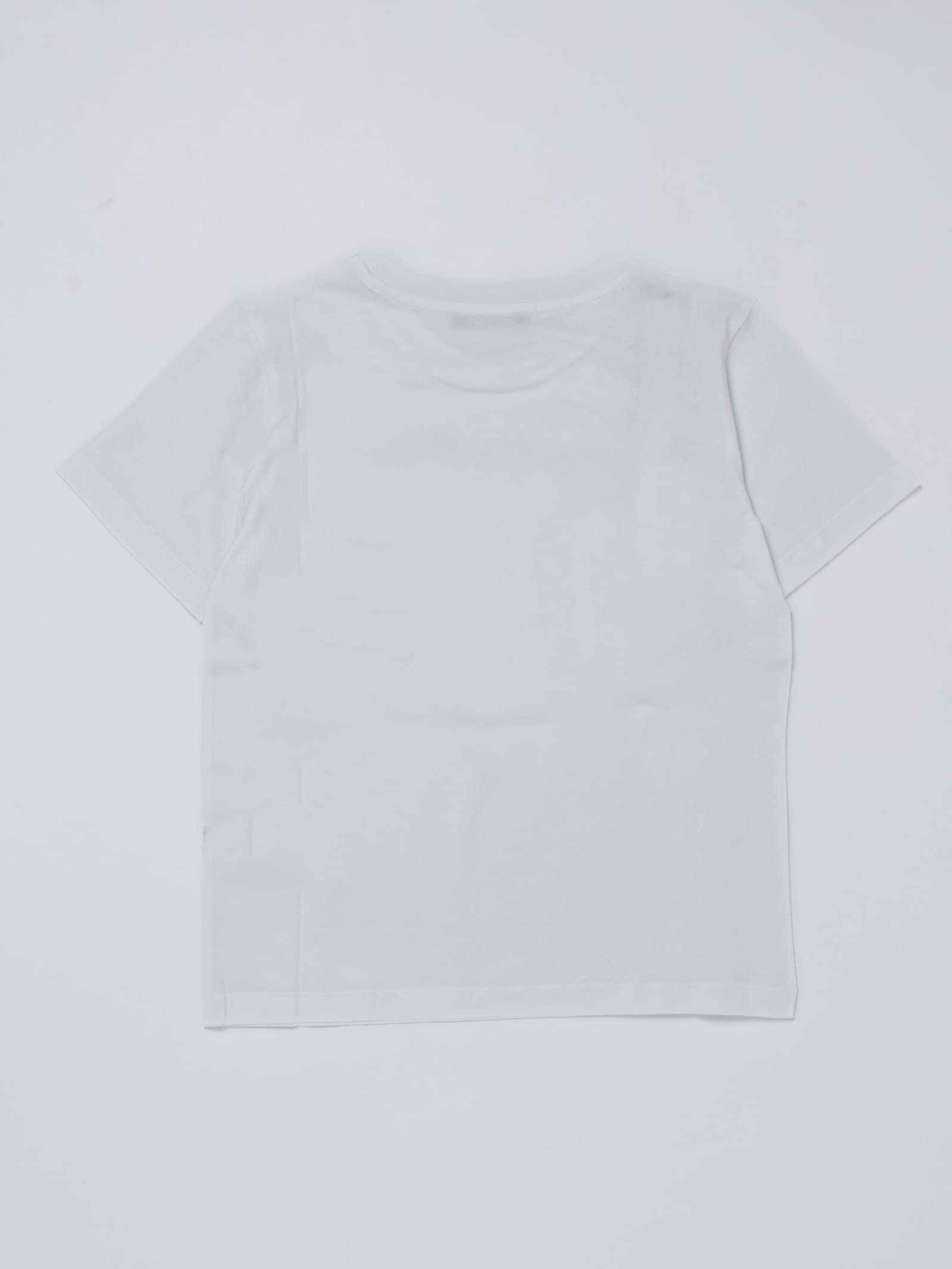 Shop Balmain T-shirt T-shirt In Bianco-argento