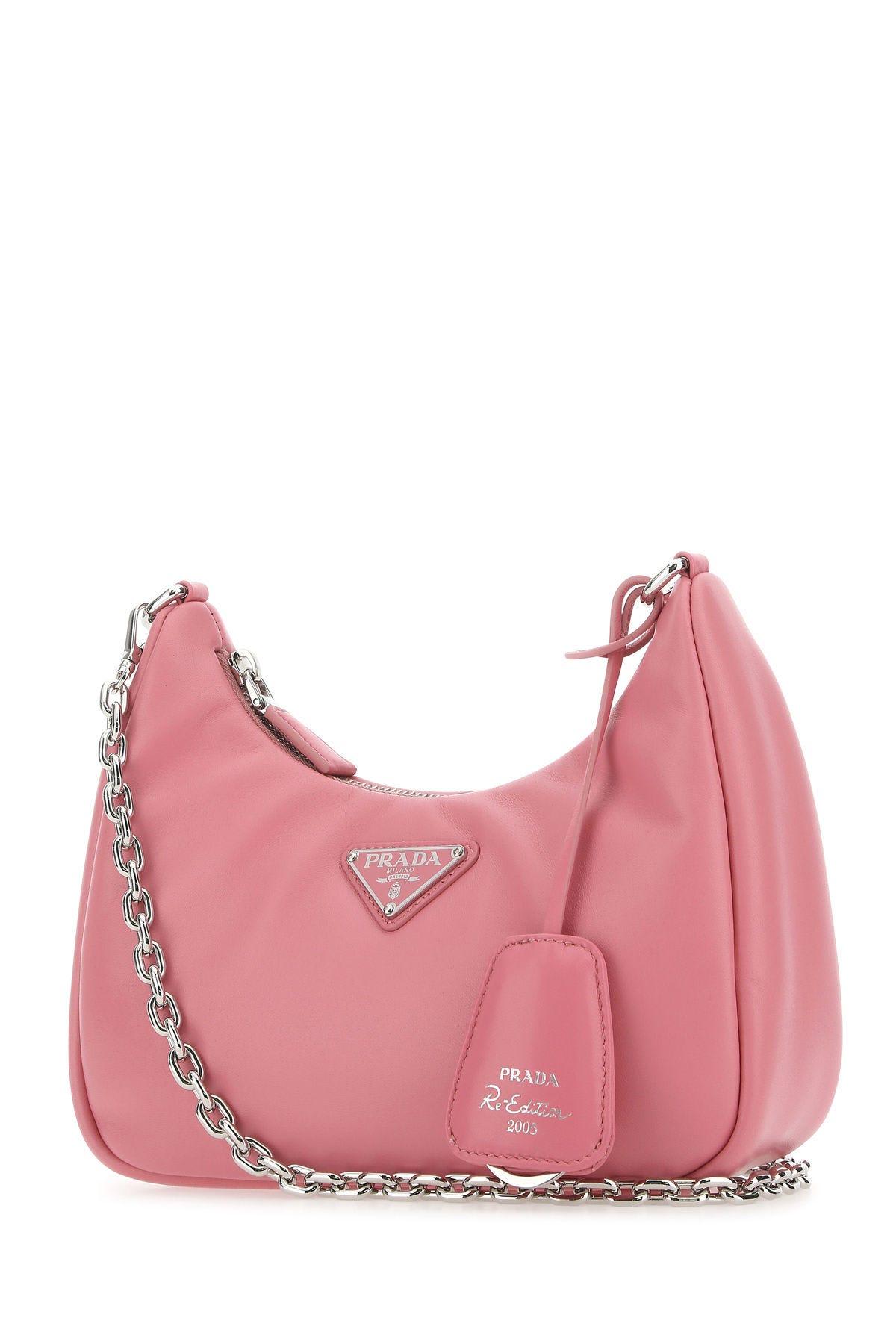 Petal Pink Prada Re-edition Saffiano Leather Mini Bag