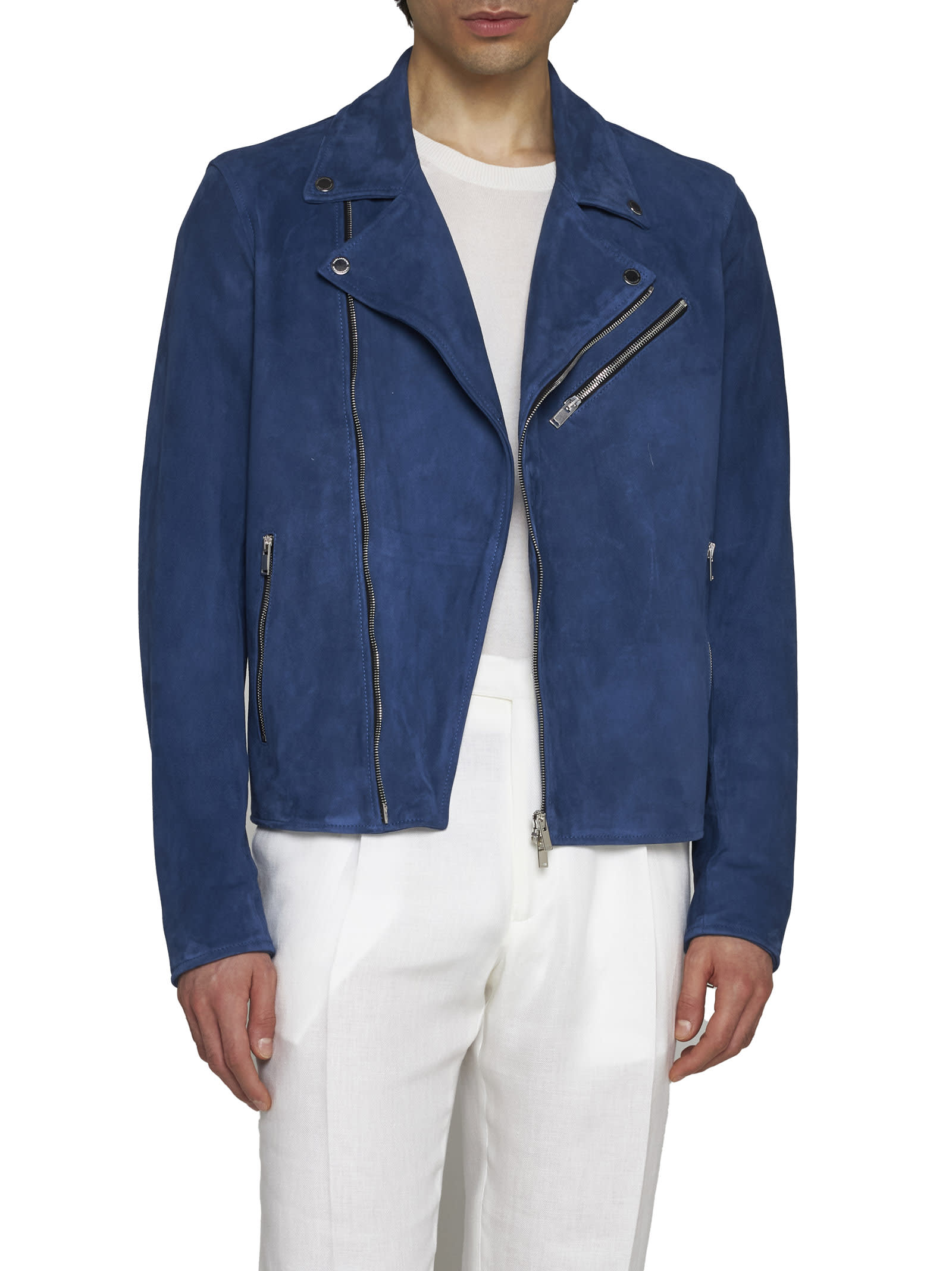 Tagliatore Jacket In Indigo | ModeSens