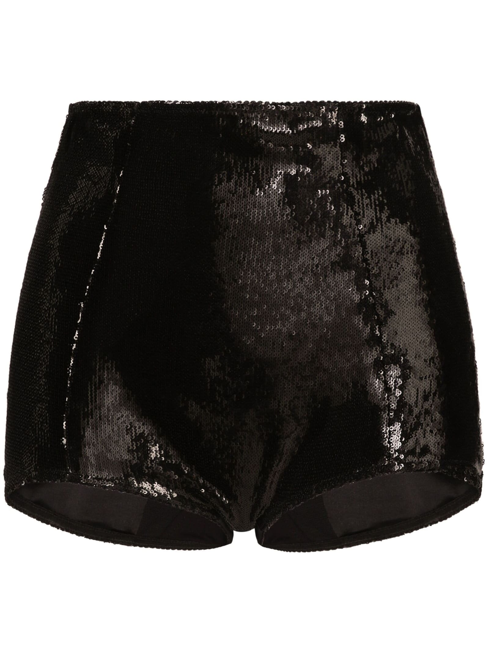 Shop Dolce & Gabbana Culotte Lucida In Nero