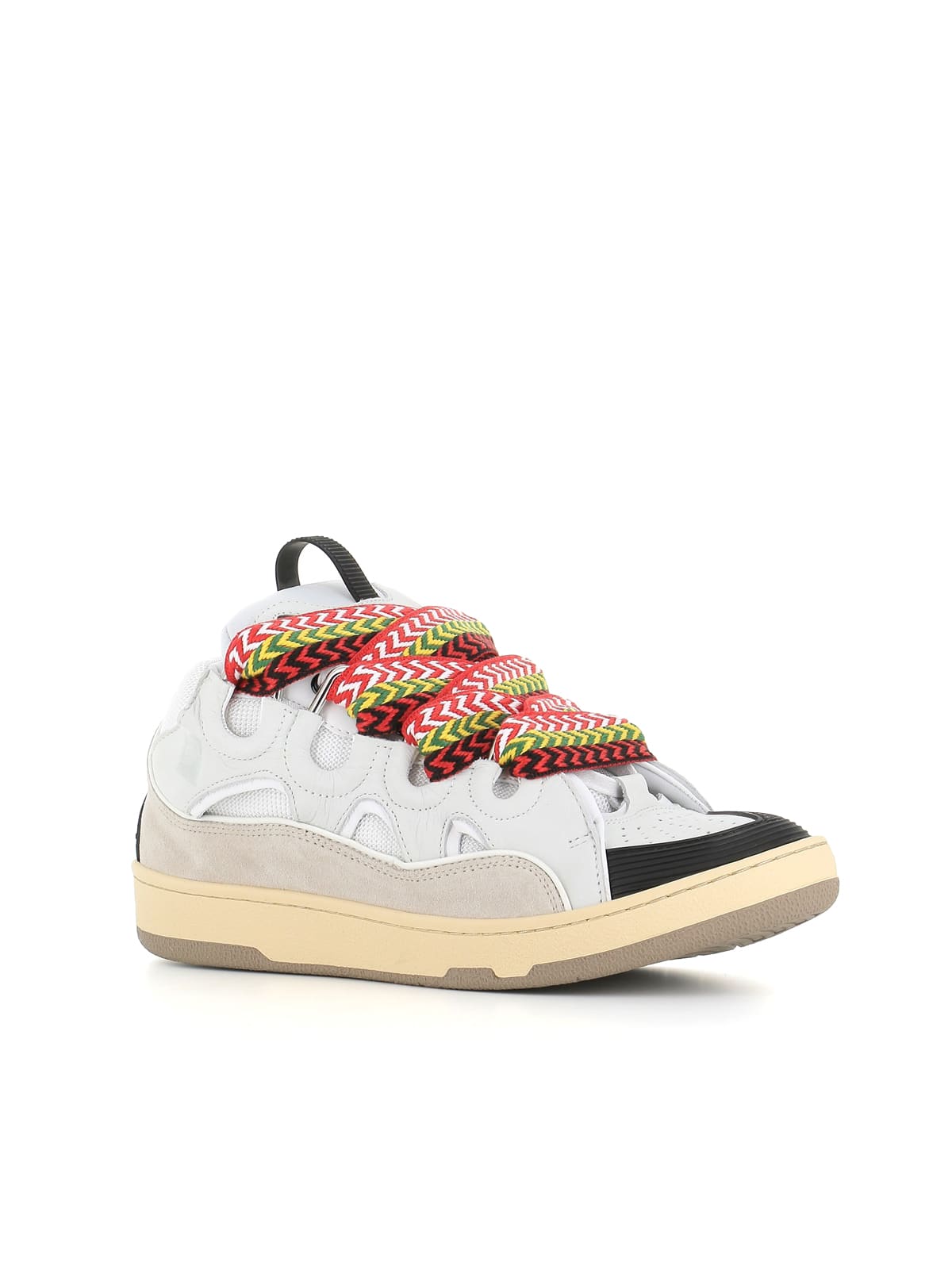 Lanvin Curb Sneakers In Bianca/multicolore