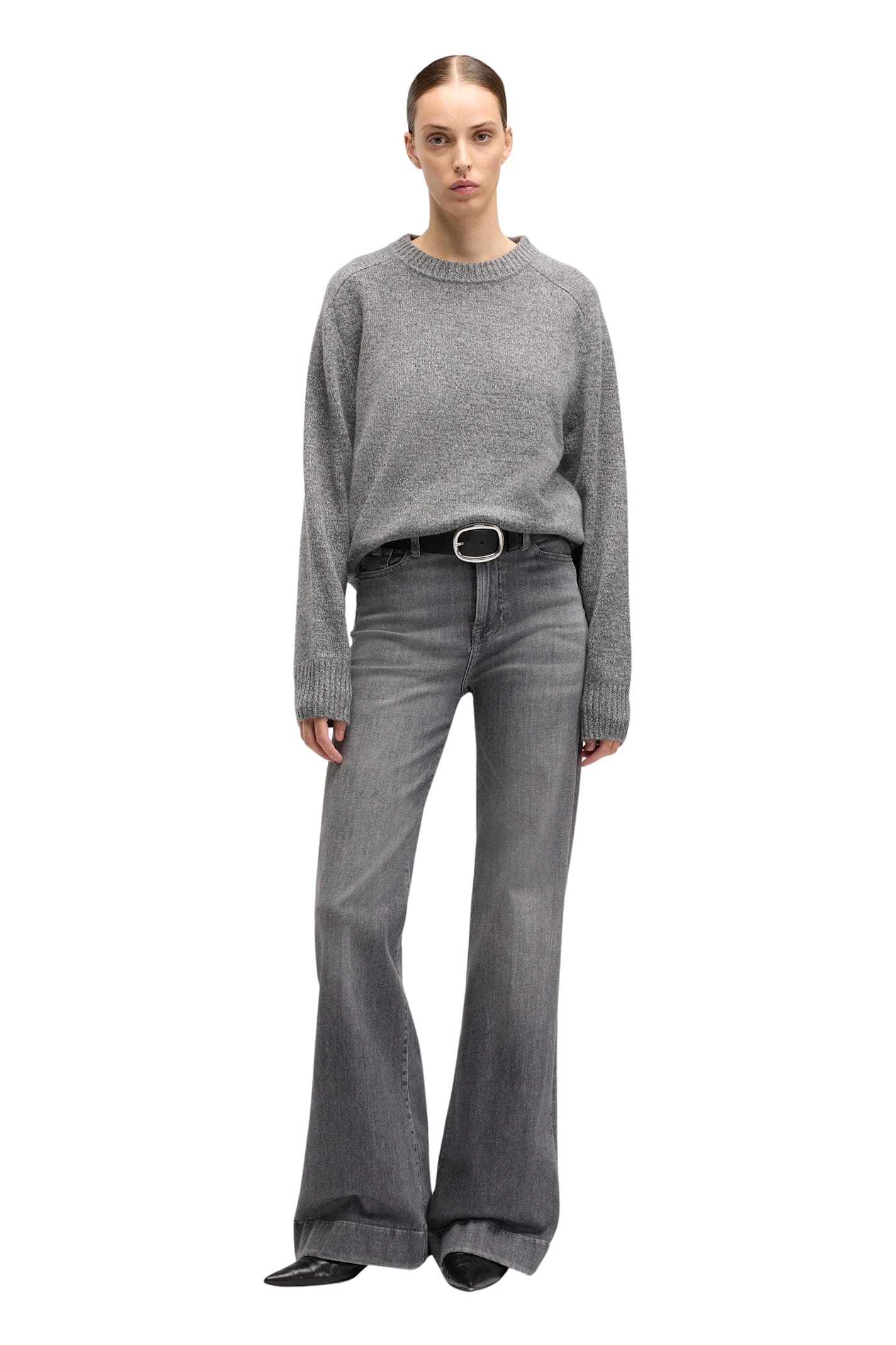 7 For All Mankind Modern Dojo Soho Grey In Black
