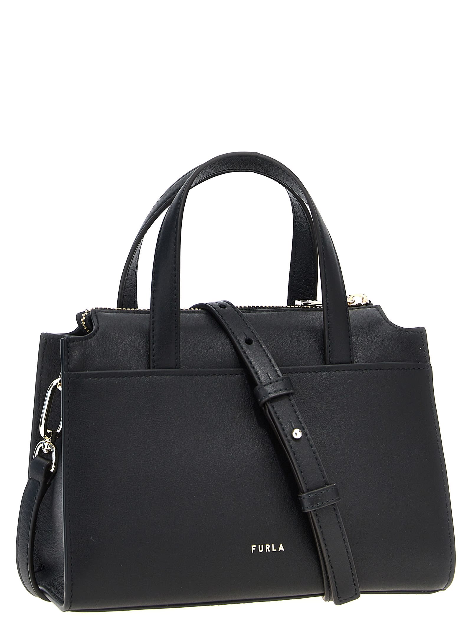 Furla Nuvola Boston S Handbag In Black