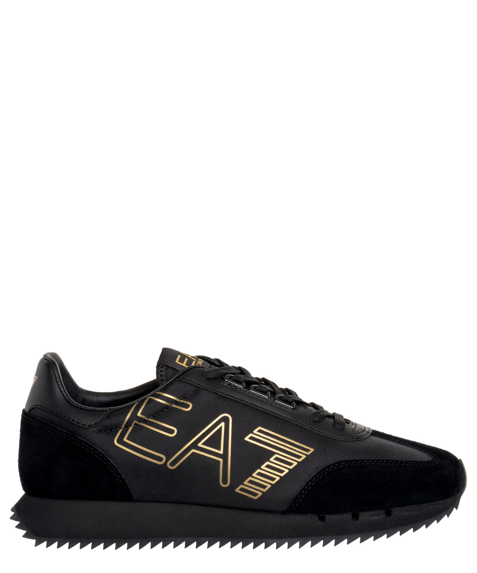 Shop Ea7 Vintage Sneakers In Black 1