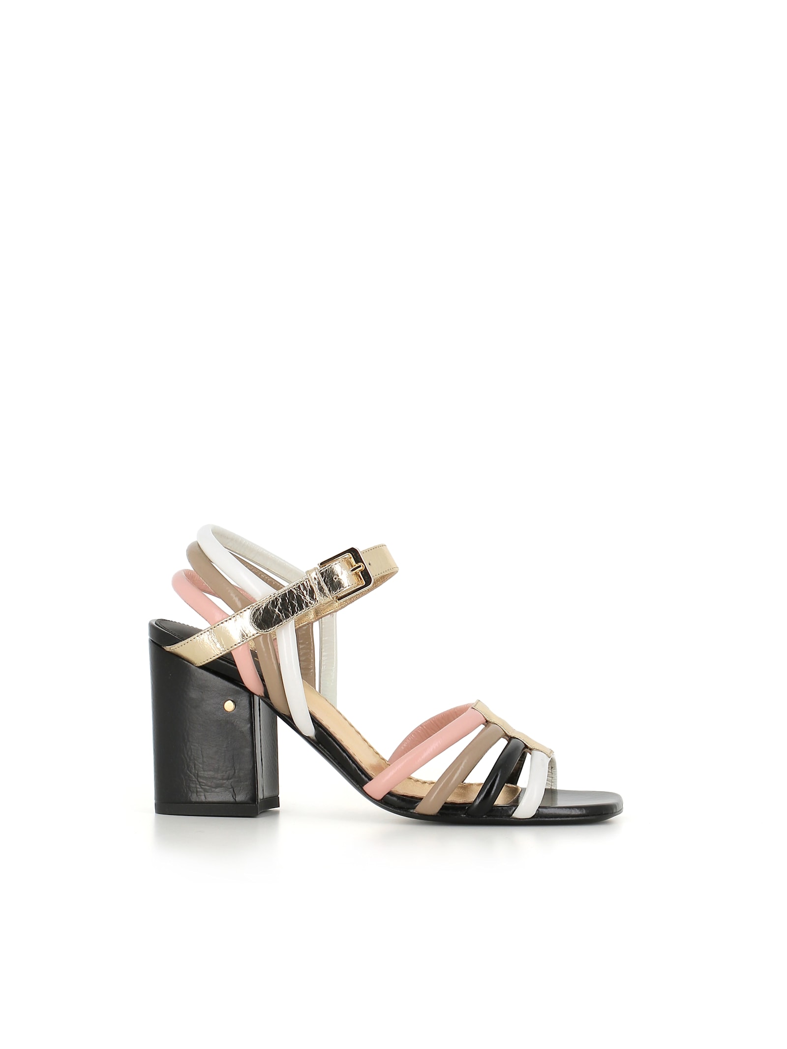 Laurence Dacade Sandal Camila In Nero/multicolor