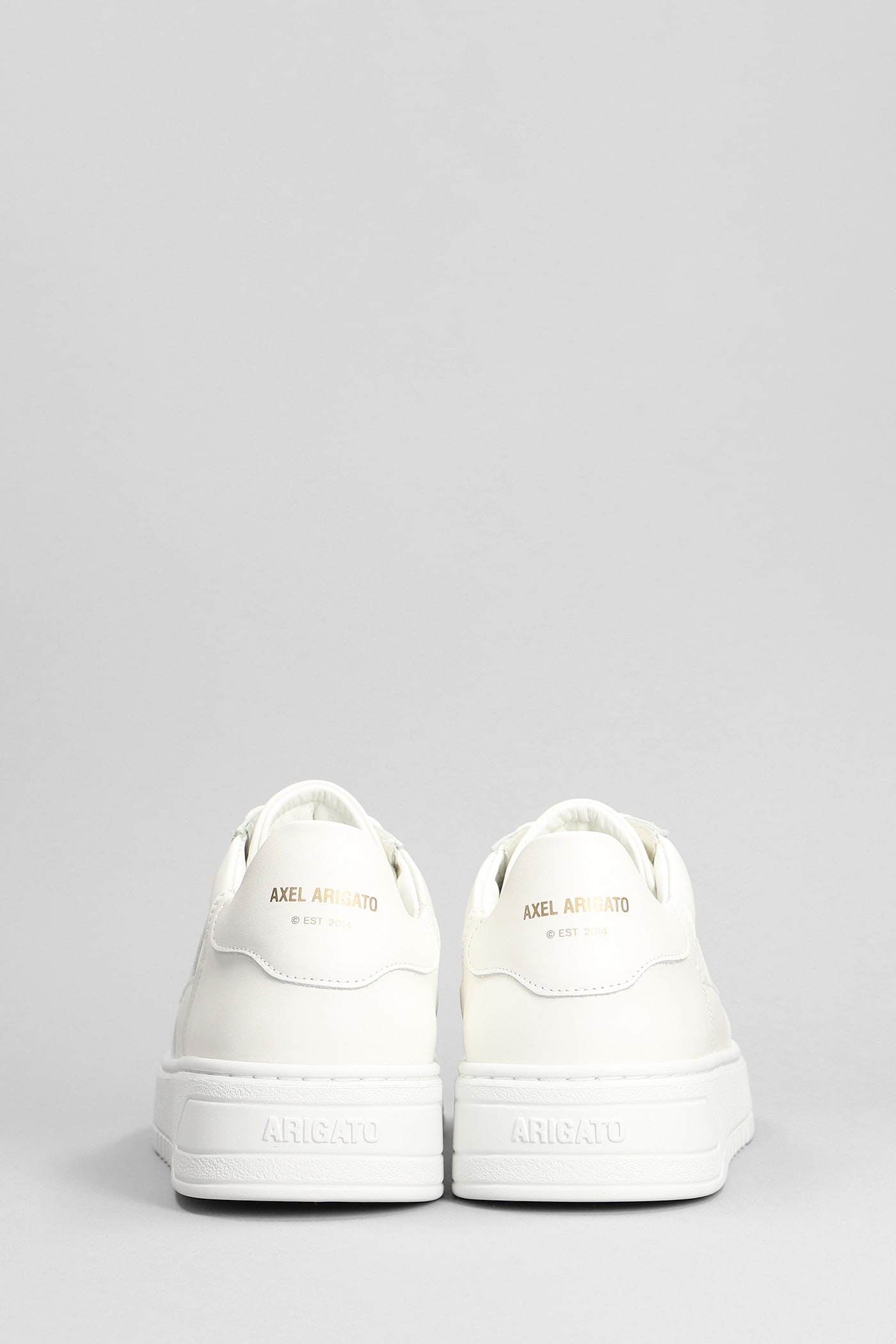 Shop Axel Arigato Orbit Sneakers In White Leather In Bianco