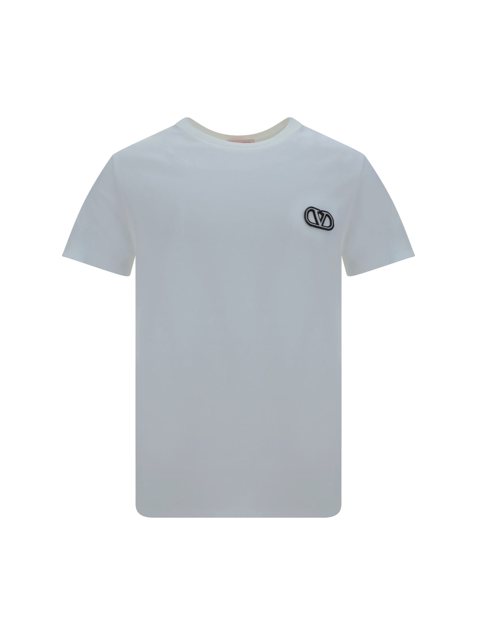 Shop Valentino T-shirt In Bianco