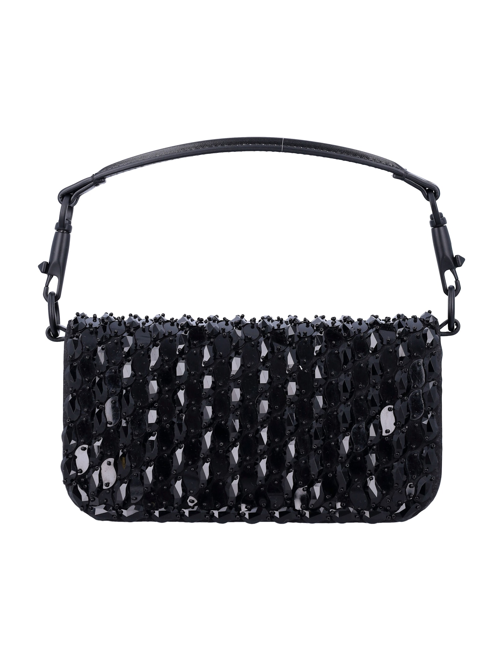 Shop Valentino Locò Small Shoulder Bag In Jet Black