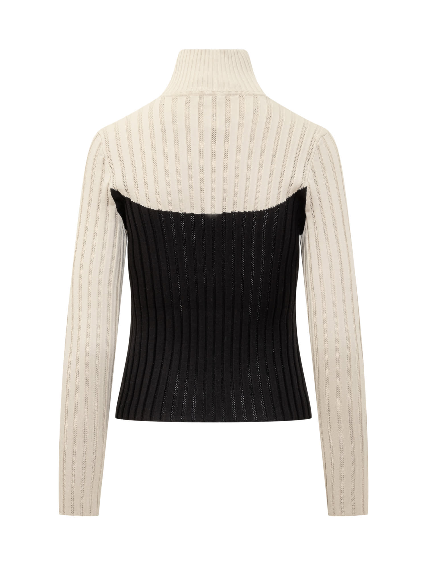 Shop Tory Burch Sweater In Sesame Black