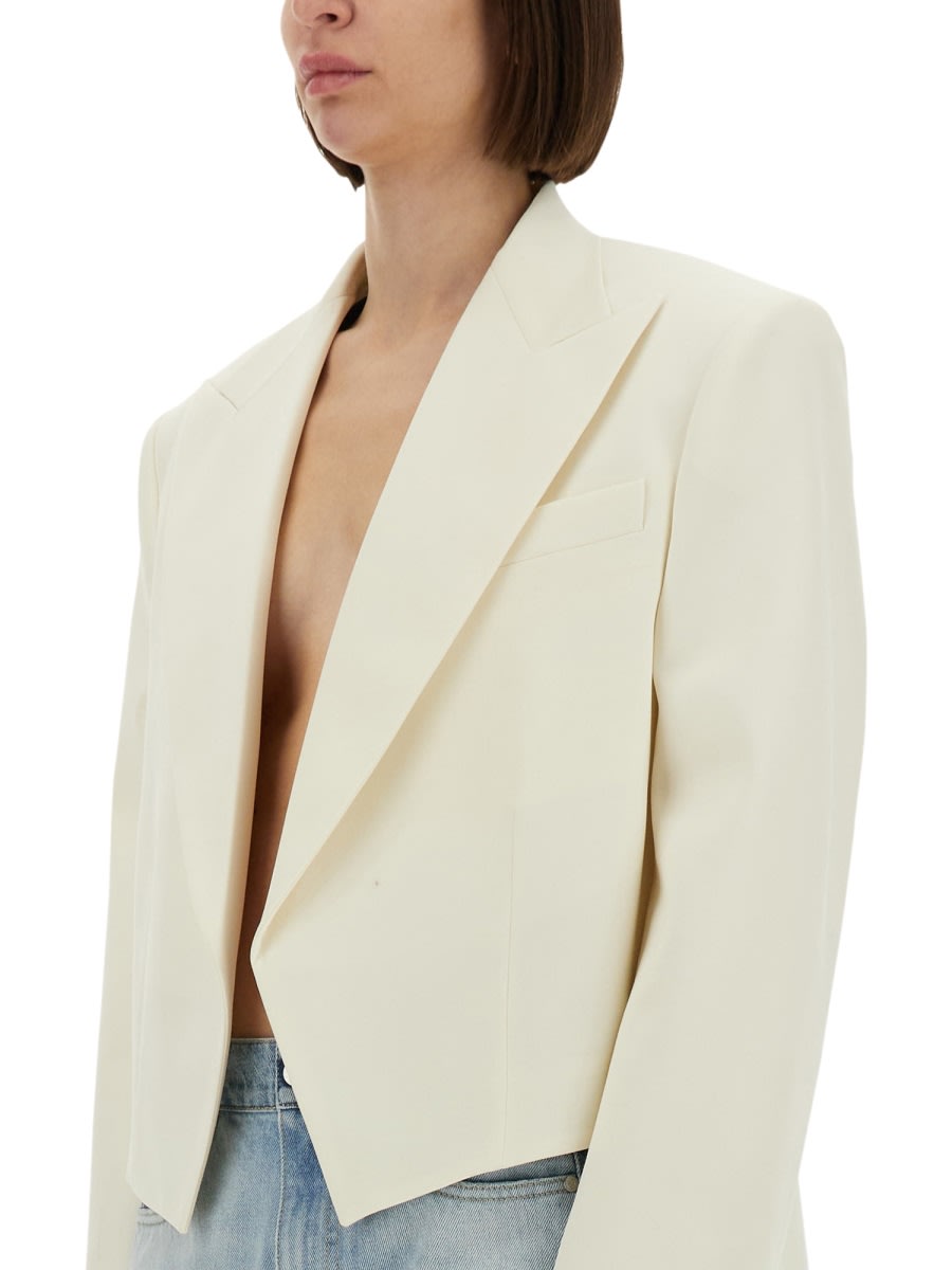Stella Mccartney Cropped Blazer For Women In White