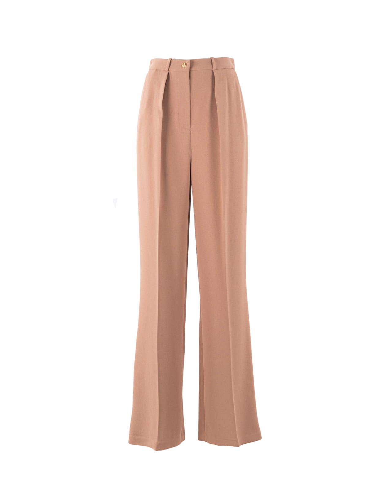 Shop Elisabetta Franchi Trousers Camel