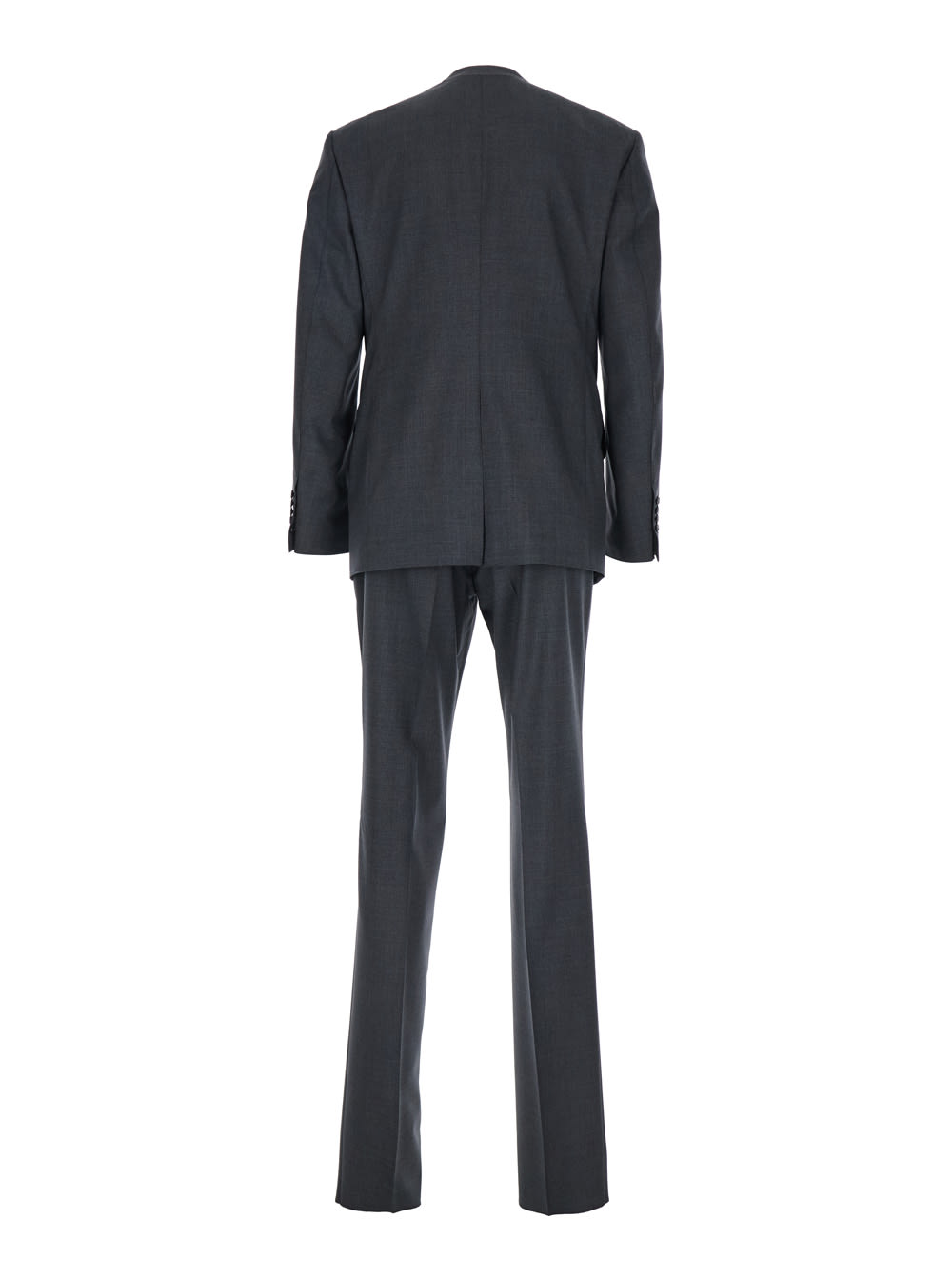 Tom Ford Grey Double-breasted Suit With Peak Revers In Wool Man