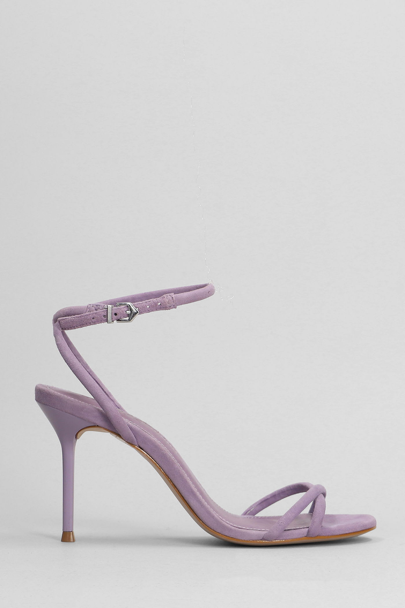 Shop Schutz Sandals In Viola Suede