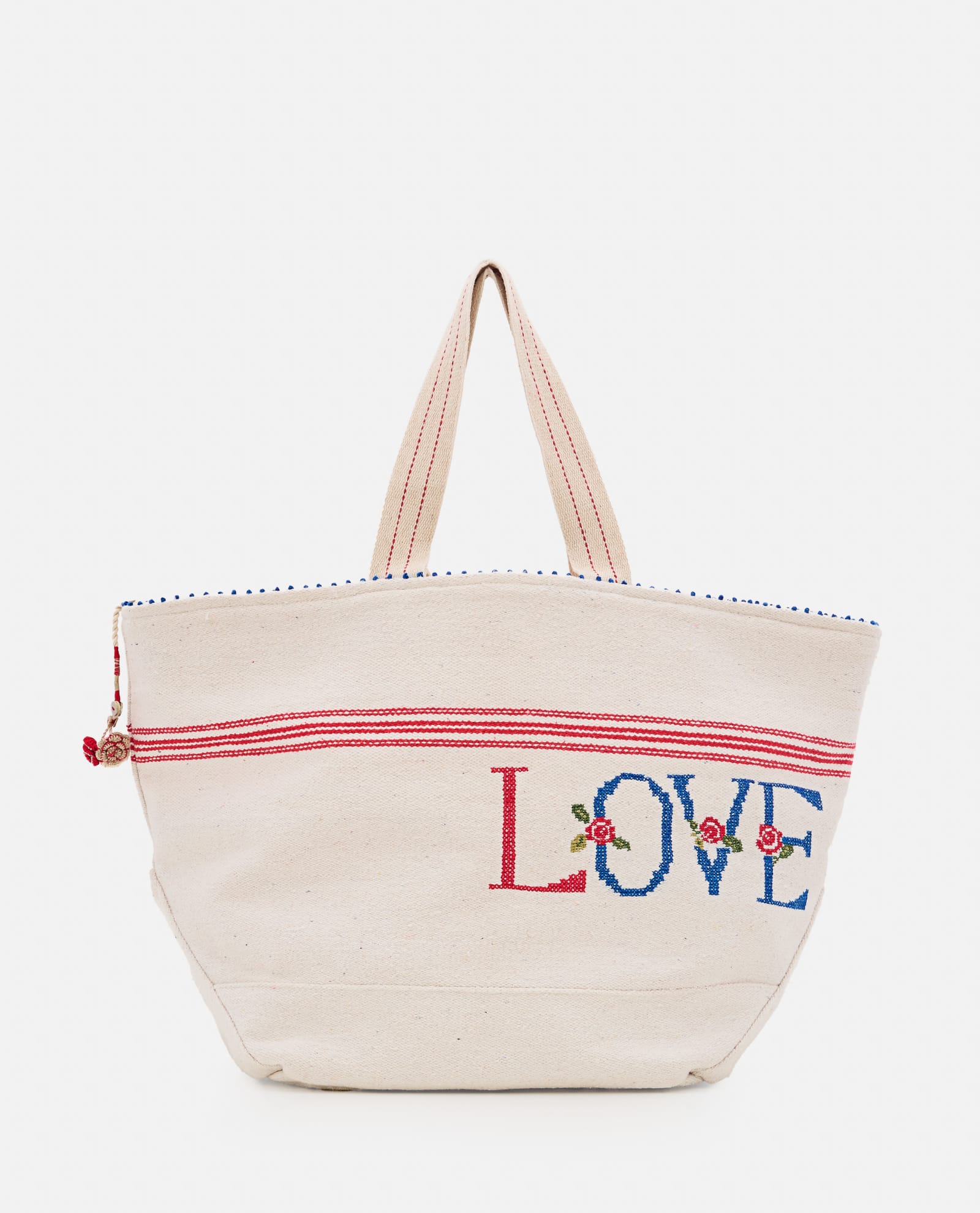 Shop Péro Canvas Handbag In White