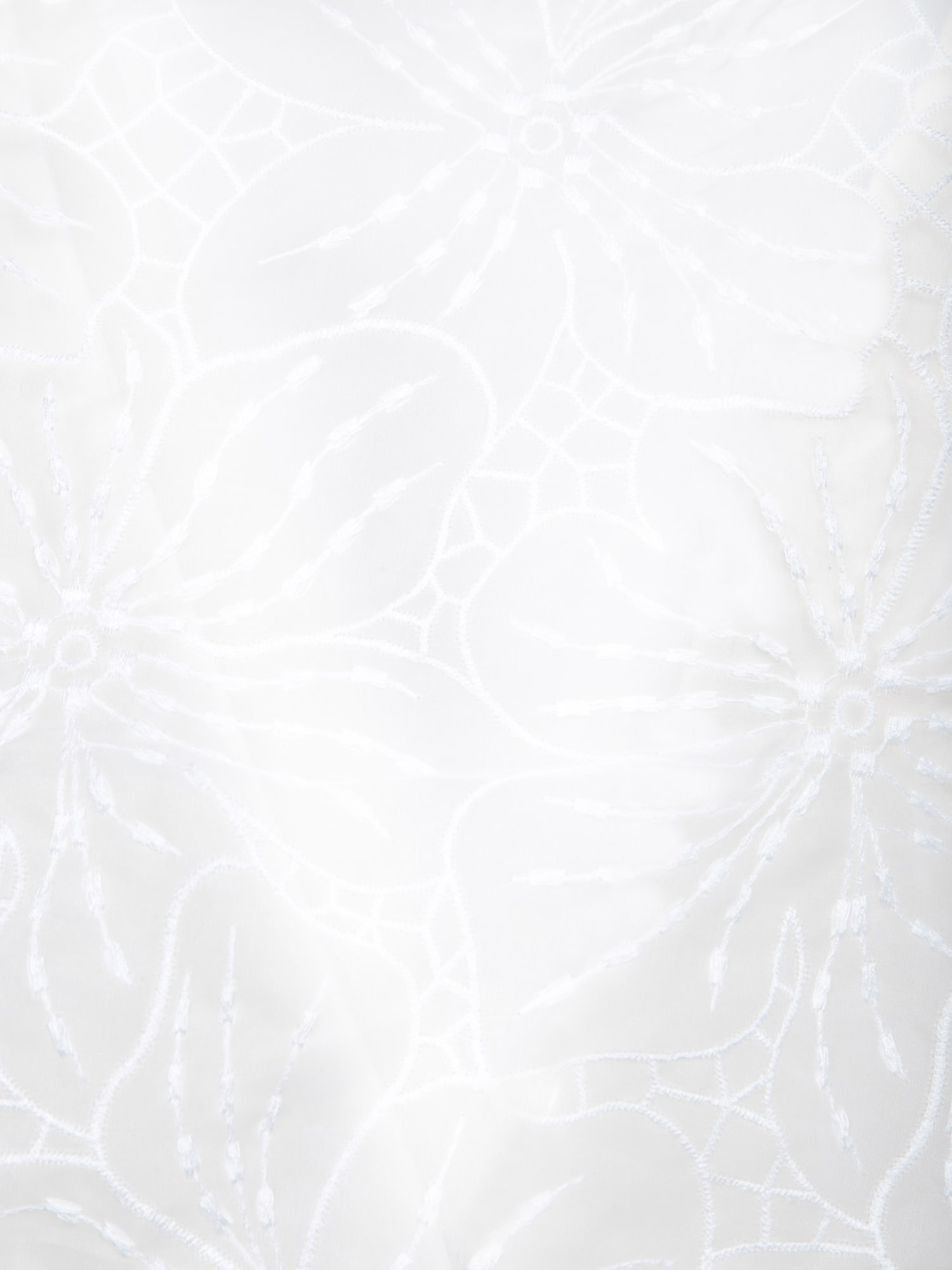 GENNY WHITE ORGANZA FLOWER JACKET