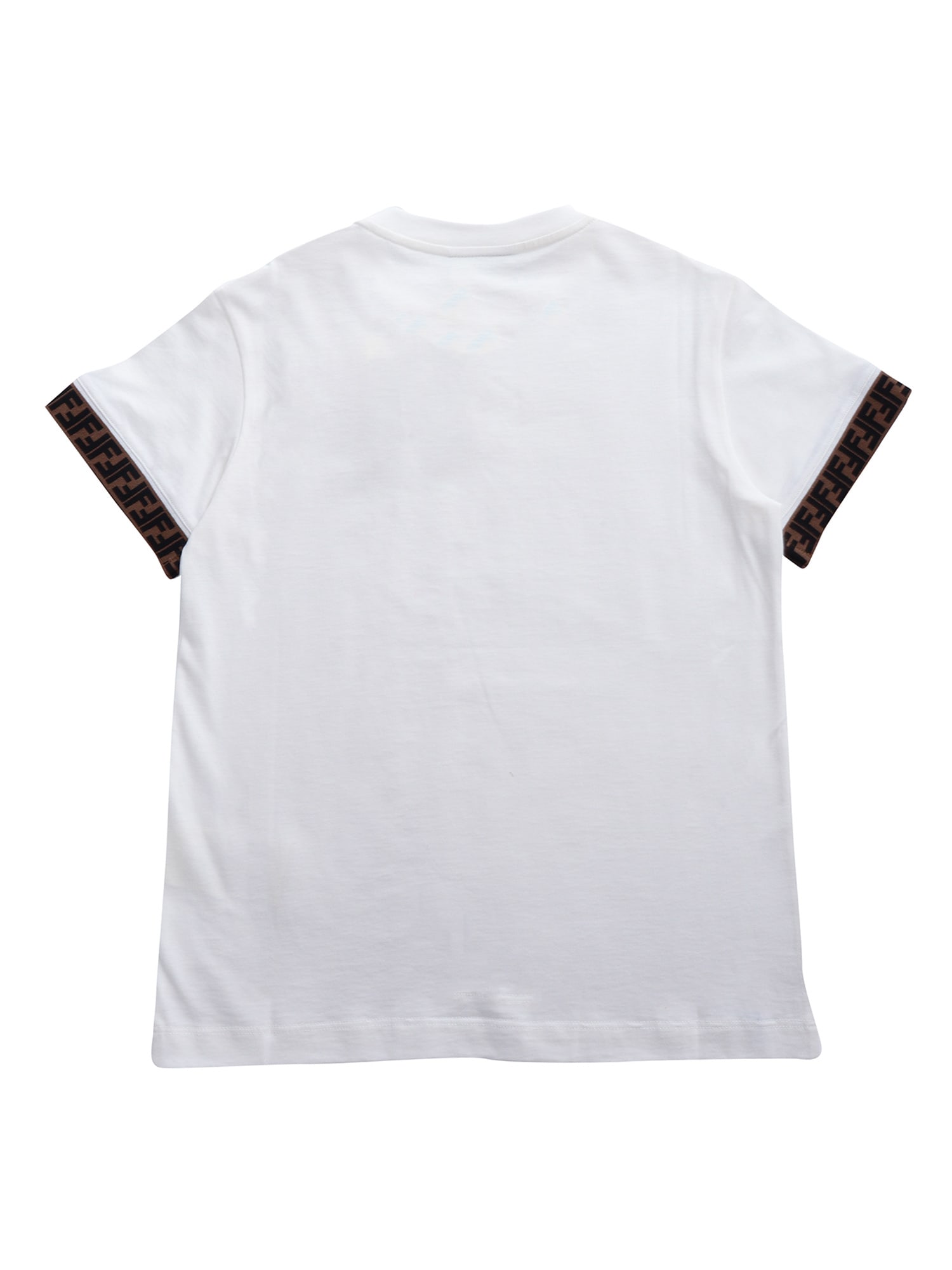Shop Fendi Ff Edges T-shirt In White