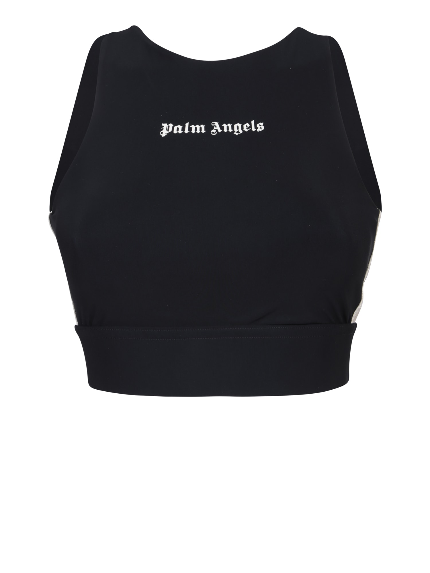 Shop Palm Angels Logo Black Bra