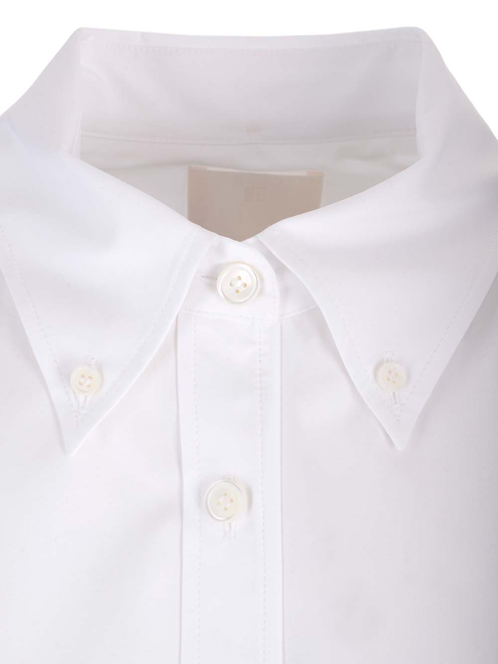 Shop Givenchy 4g Cropped Shirt In White