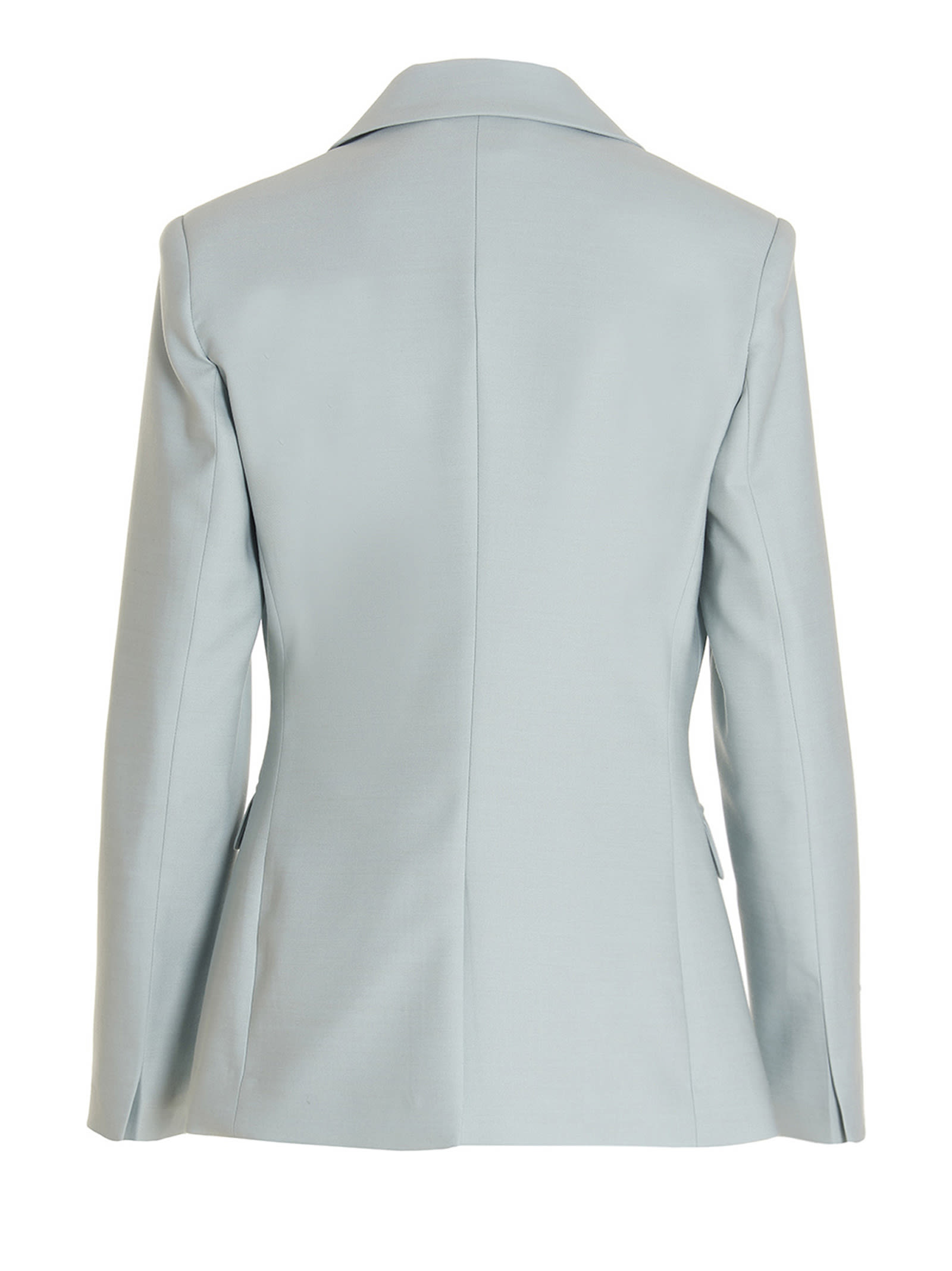 Shop Mvp Wardrobe Waldof Blazer Jacket In Light Blue