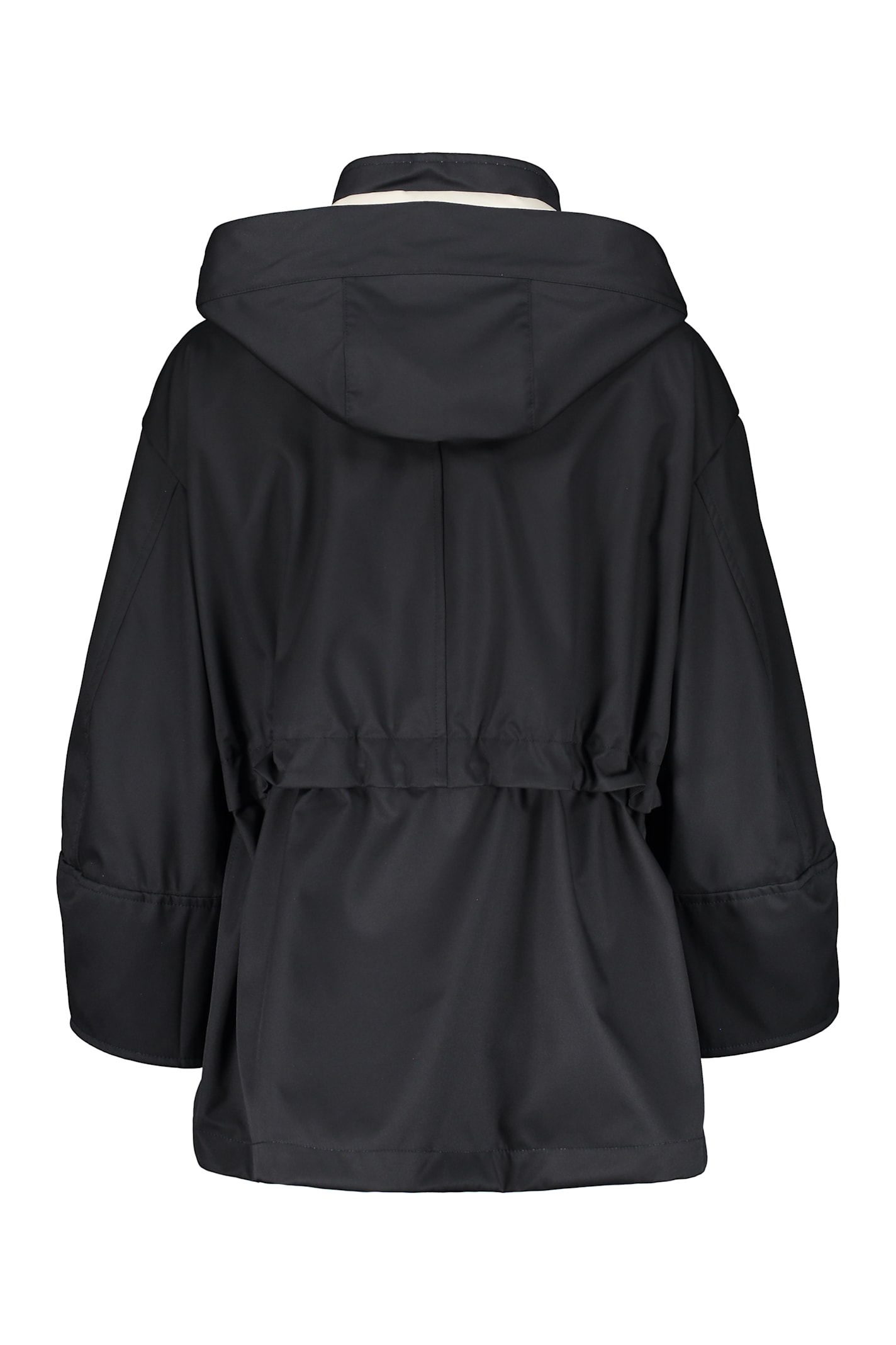Moorer Technical Fabric Waterproof Jacket In Black
