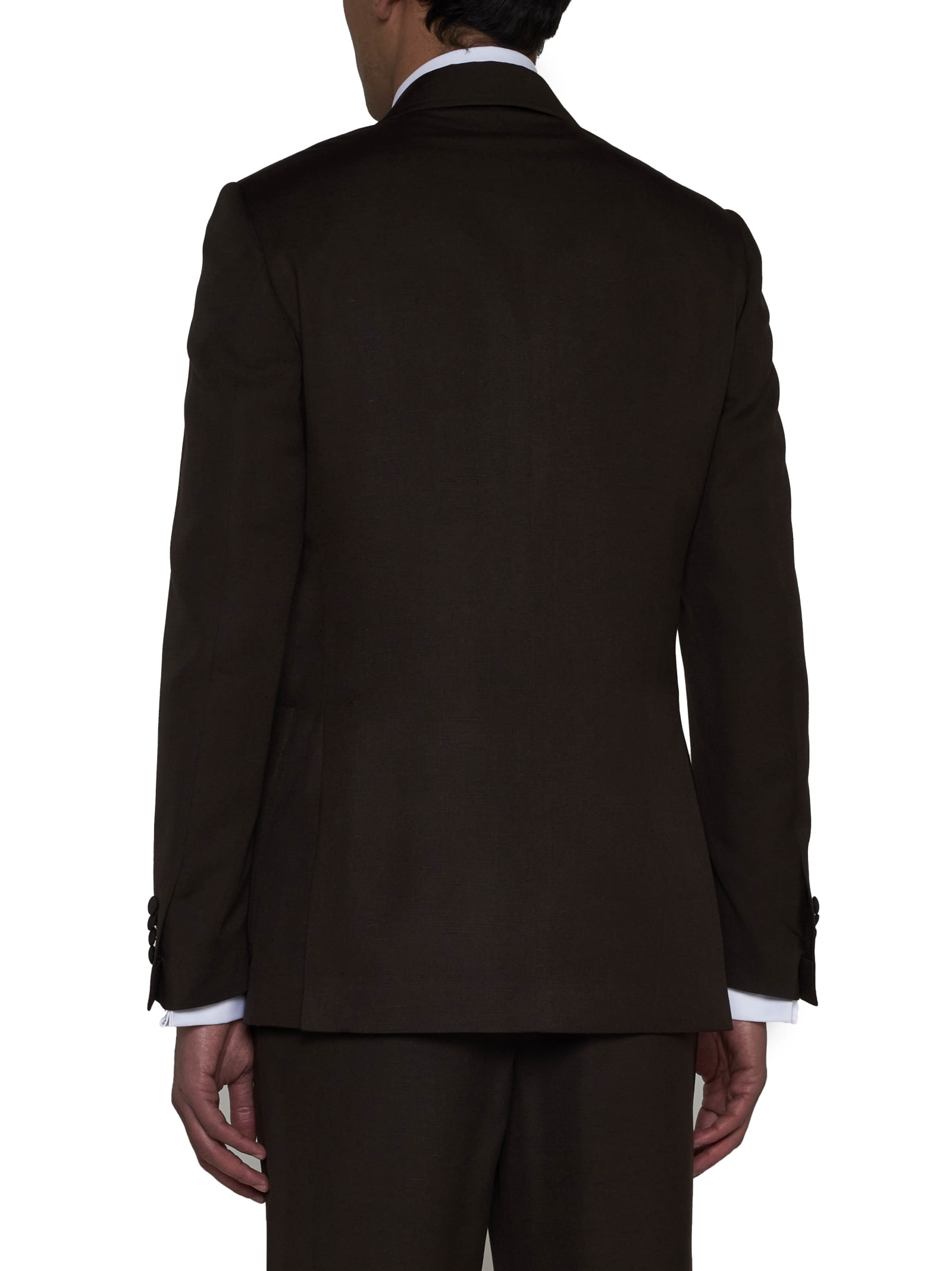 Shop Lardini Blazer In Brown