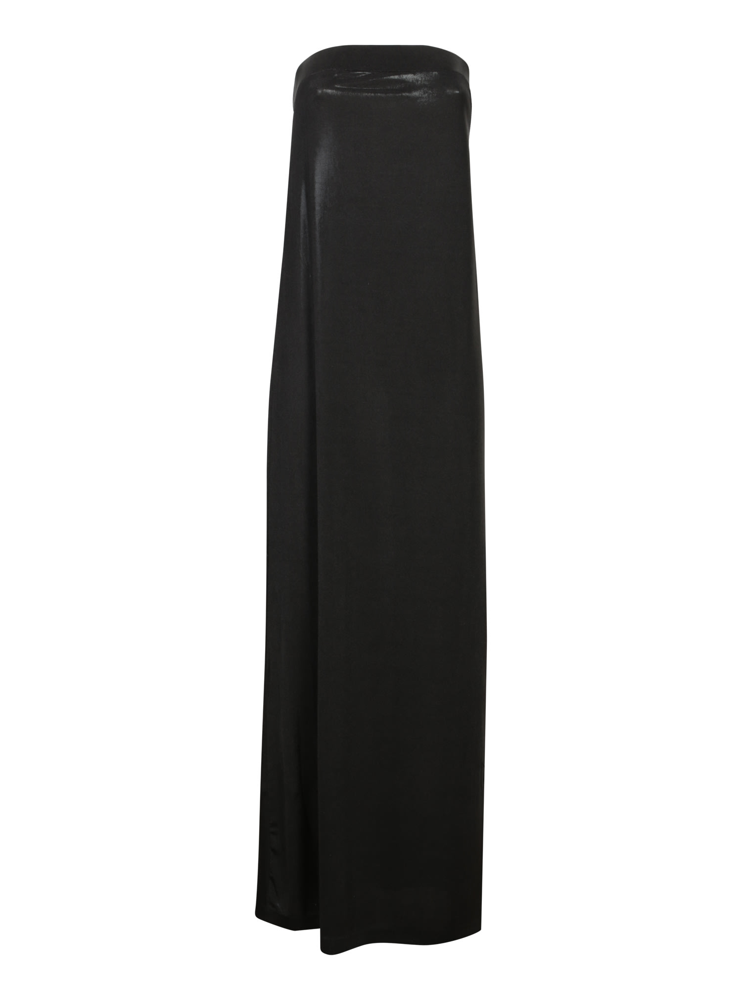 Side Slit Long Dress In Black