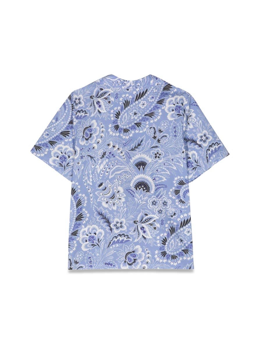 Shop Etro Shirt In Baby Blue