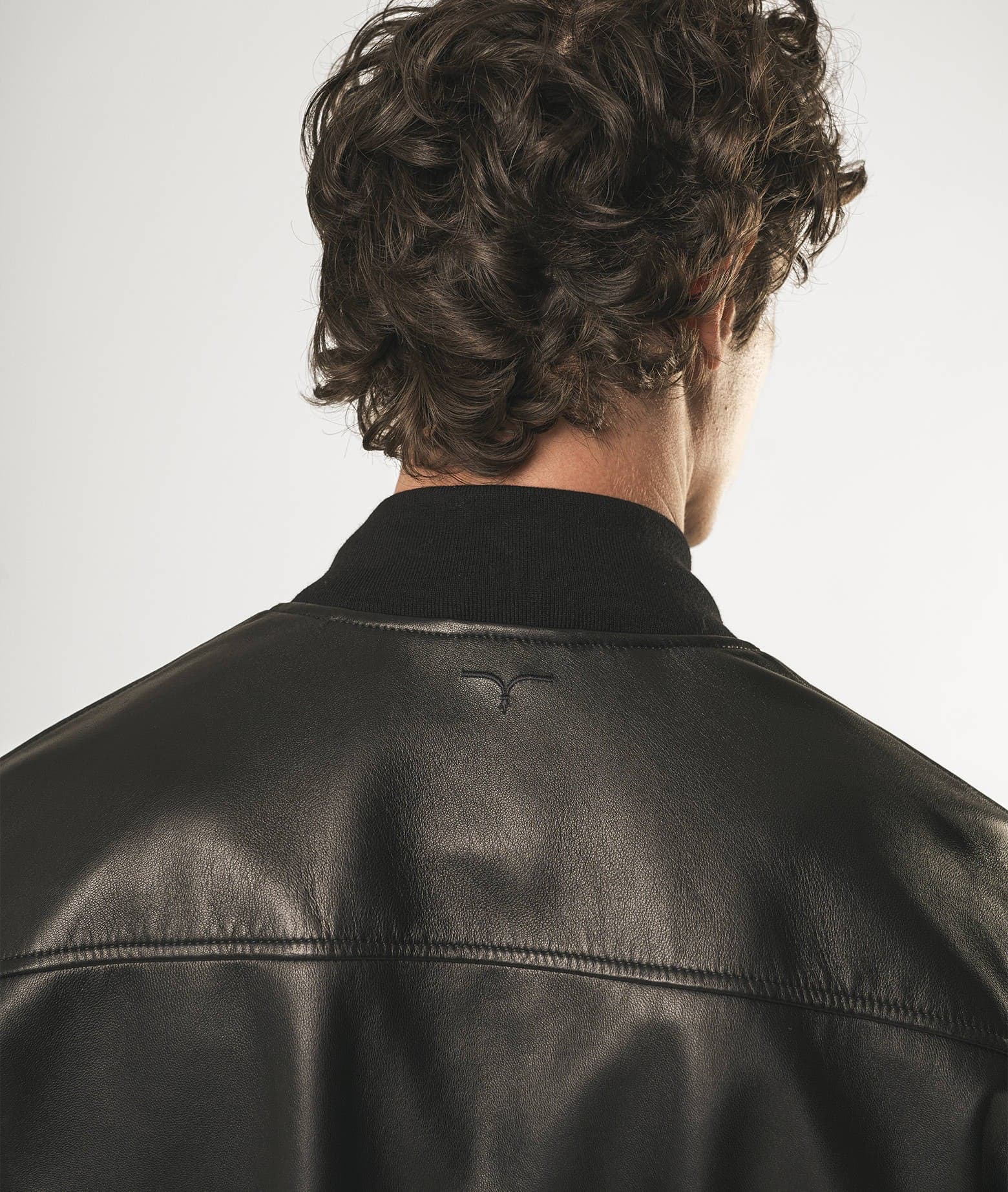 LARUSMIANI NOTTHINGAM BOMBER LEATHER JACKET