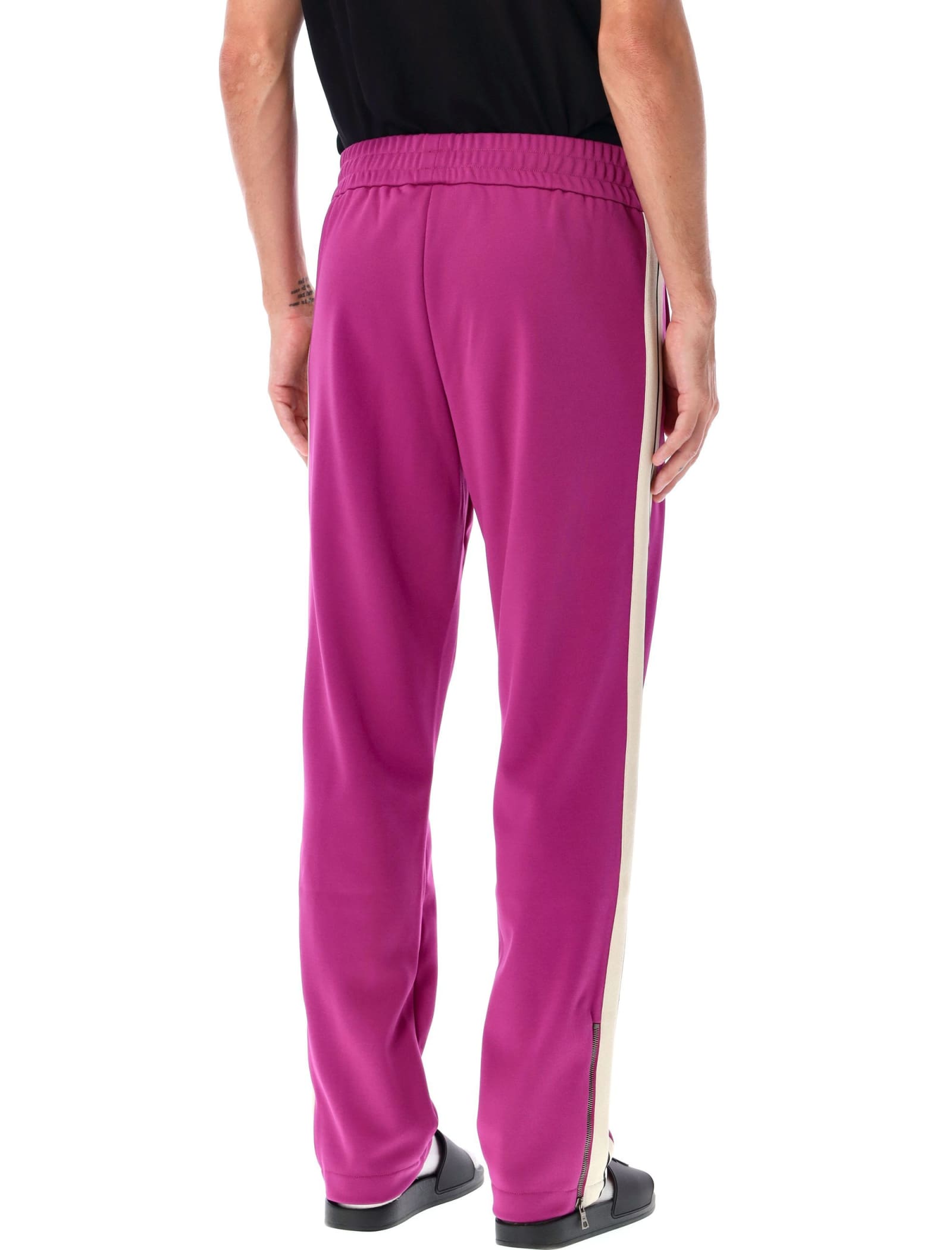 Shop Palm Angels Jogging Track Pants In Purple