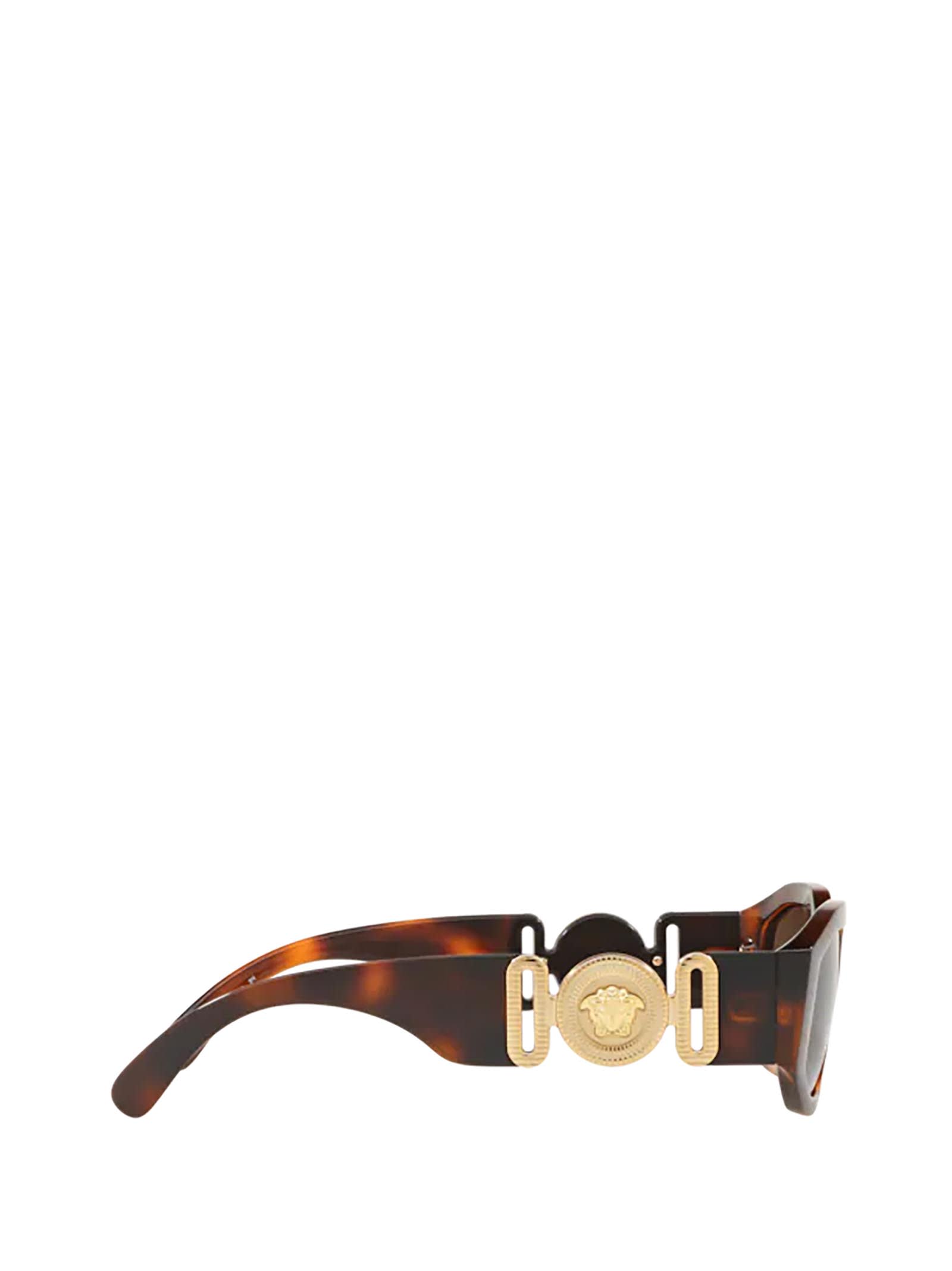 Shop Versace Ve4361 Havana Sunglasses