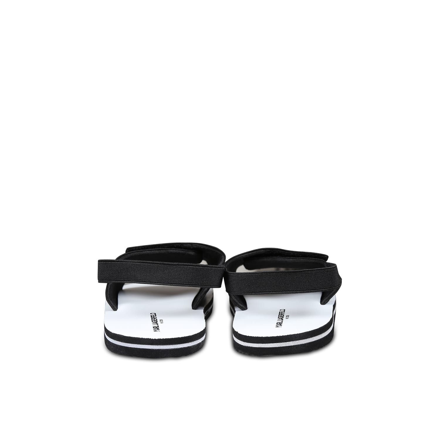 Karl Lagerfeld Black Sandals For Kids With  In Black