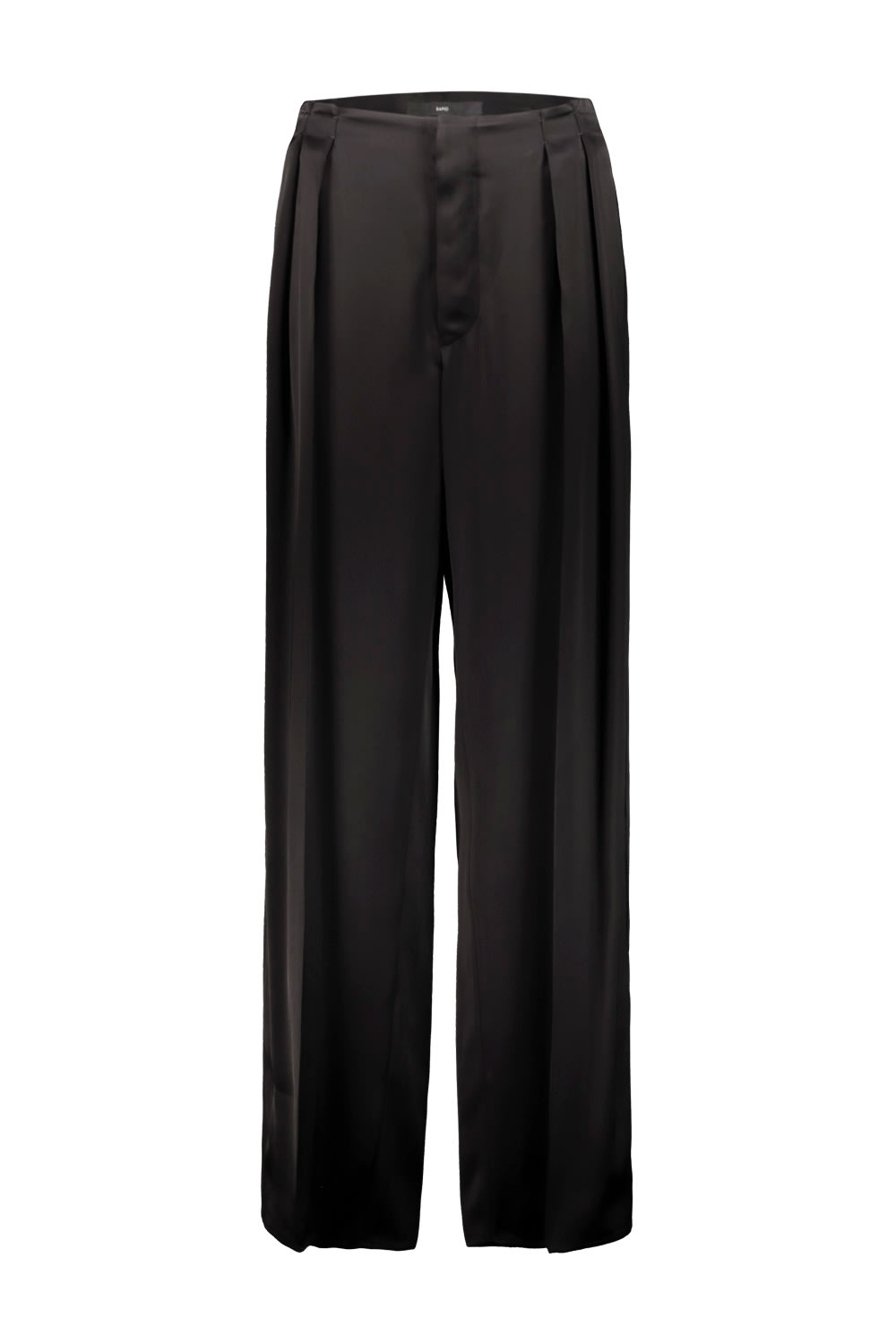 Pant With Pleats In Double Viscose Satin