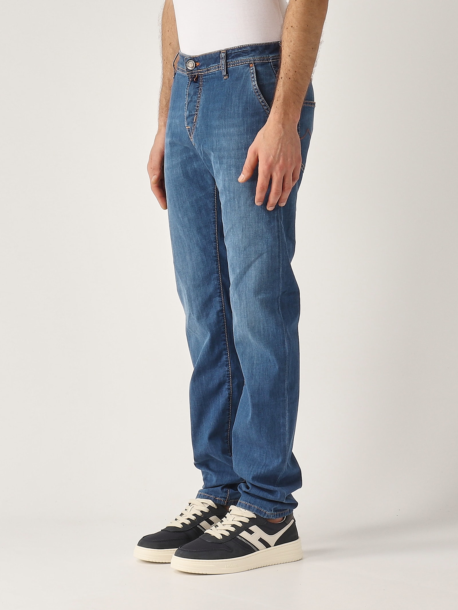 Jacob Cohen Lenny 5 Tasche Slim Fit Denim Stretch oz 8 Jeans In Blue